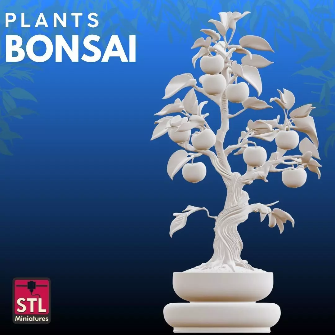 Bonsai fruit STL Artistic Nature 3D Model 3D print model_3