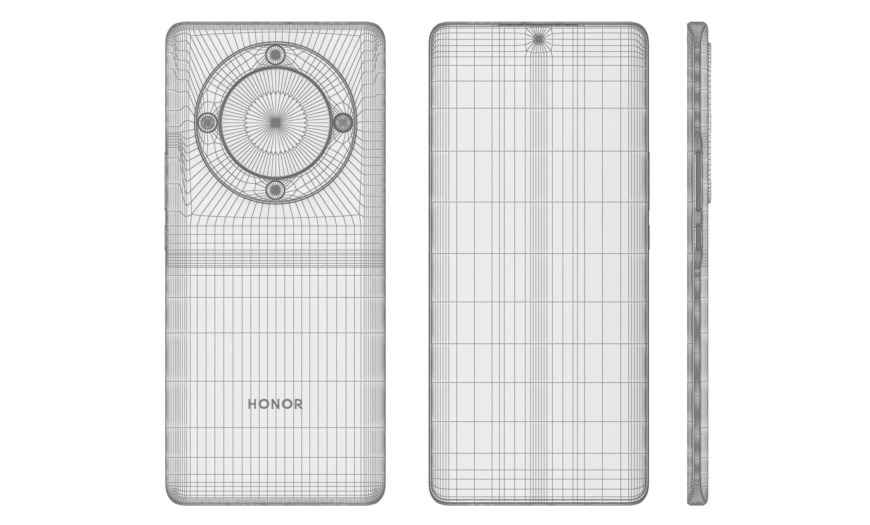 Honor X9a All Colors High Poly 3D model_25