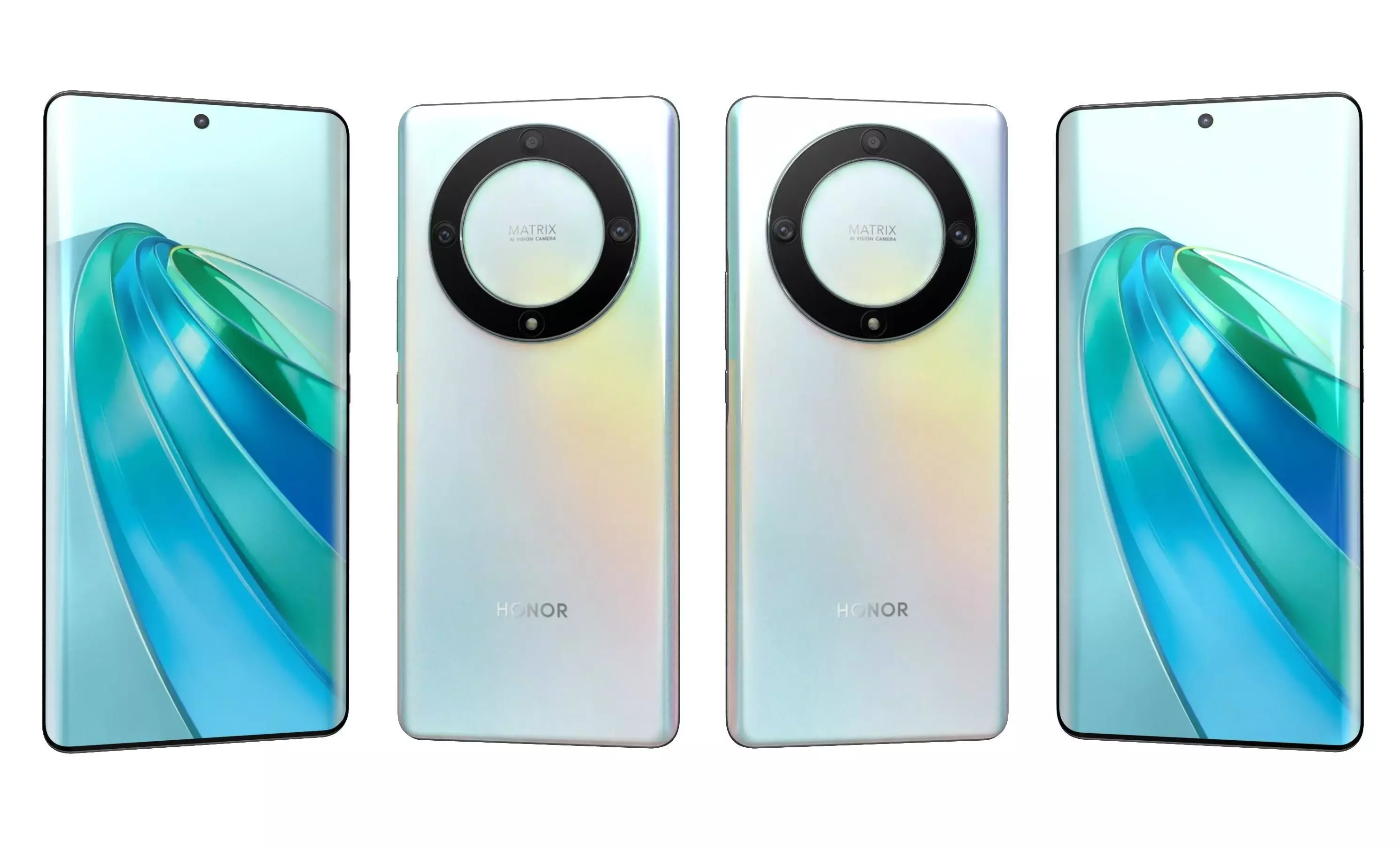 Honor X9a All Colors High Poly 3D model_16