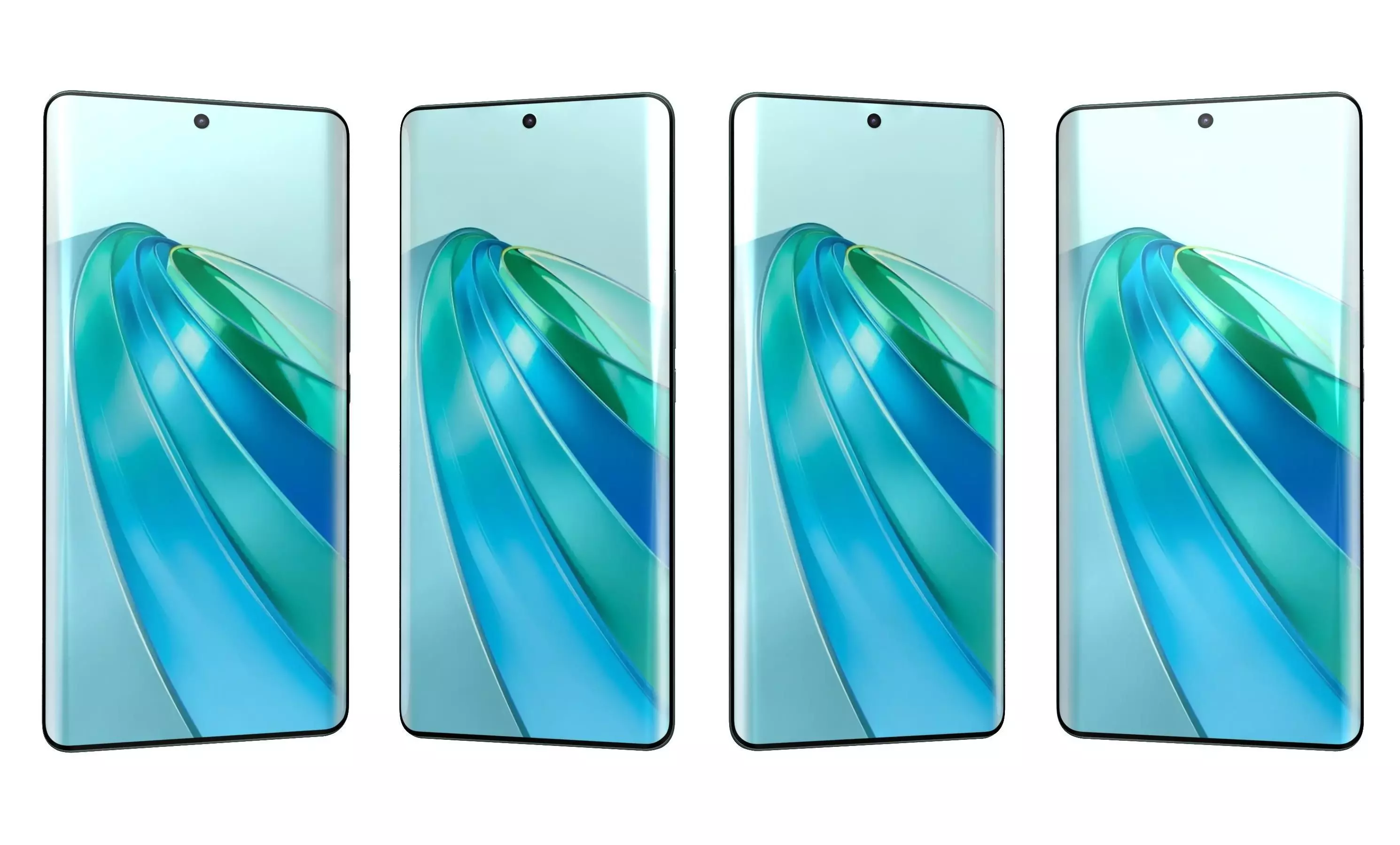 Honor X9a All Colors High Poly 3D model_4