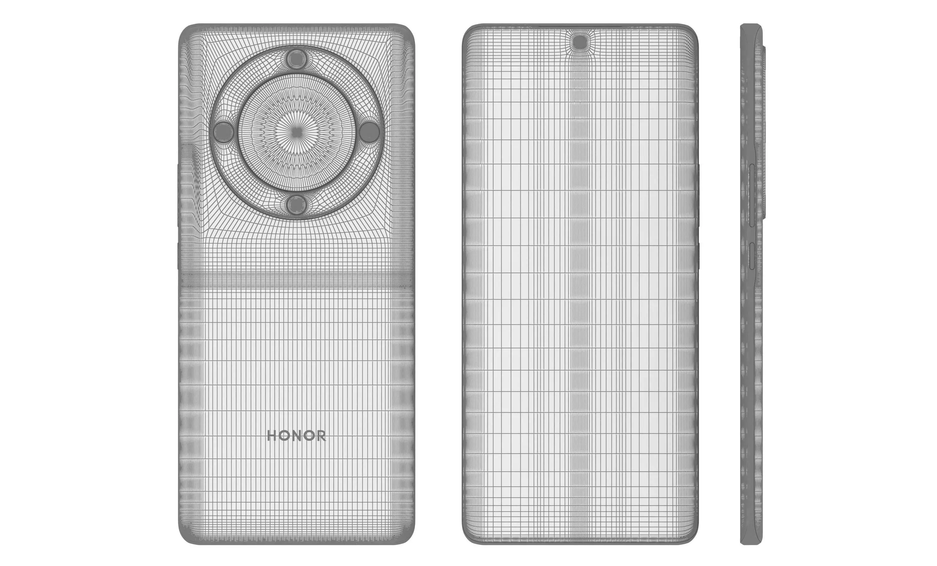 Honor X9a All Colors High Poly 3D model_26