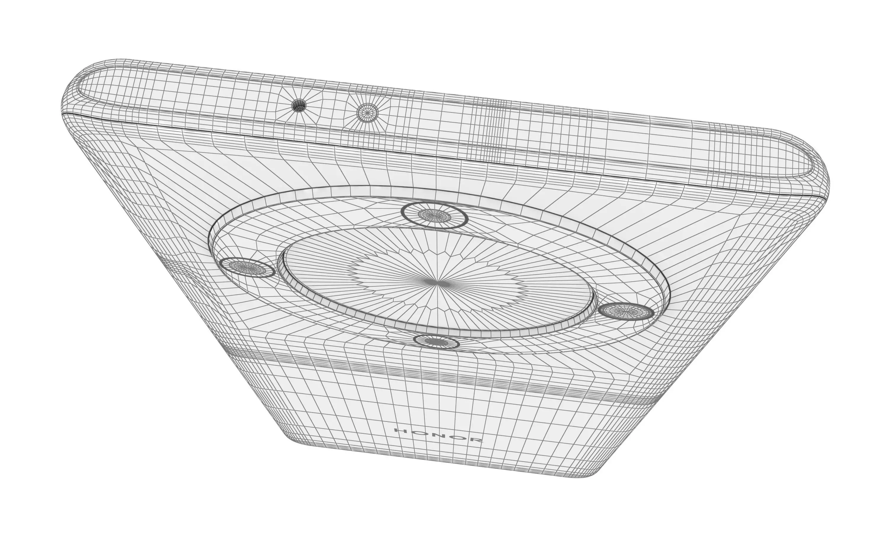 Honor X9a Black High Poly 3D model_14