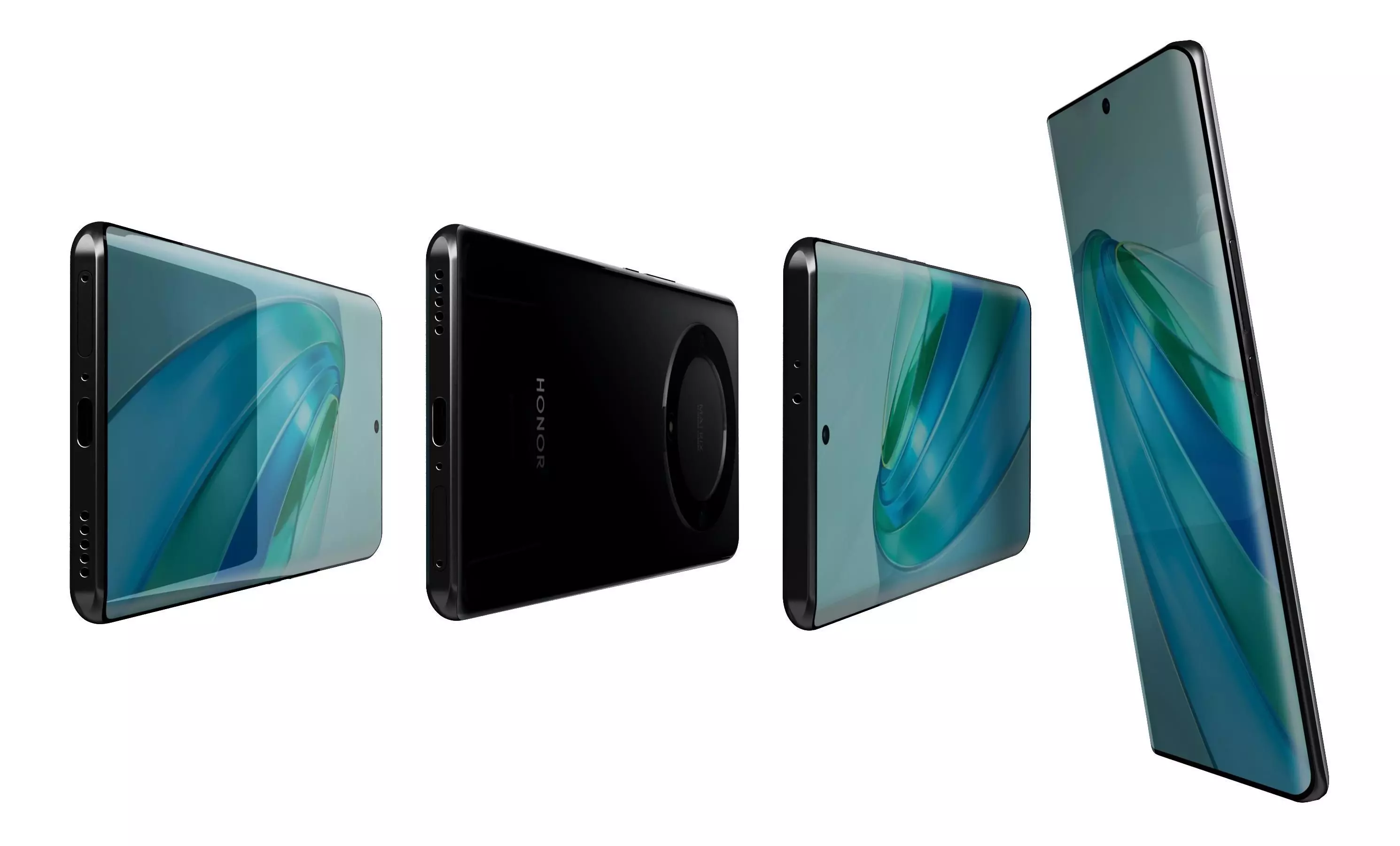 Honor X9a Black High Poly 3D model_6