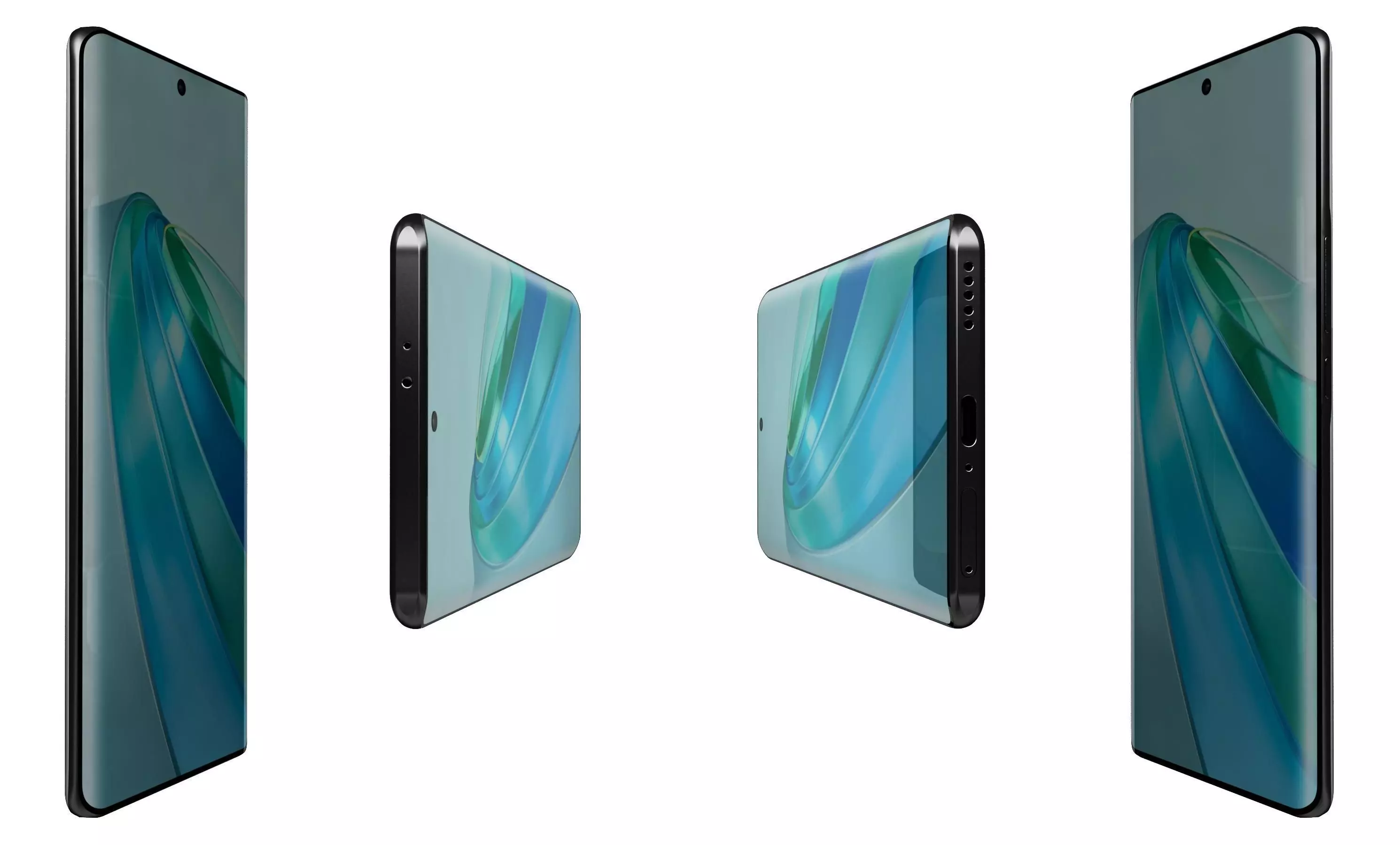 Honor X9a Black High Poly 3D model_2