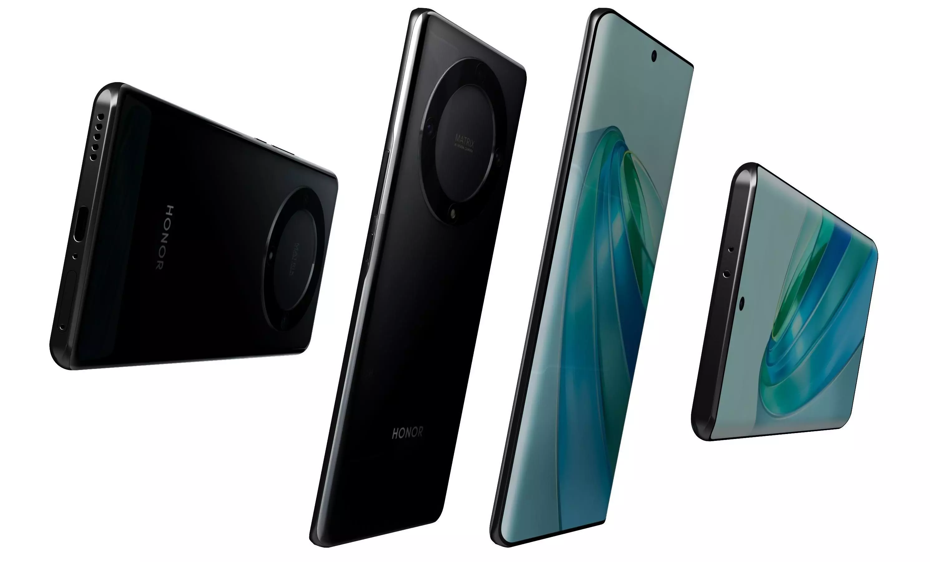 Honor X9a Black High Poly 3D model_5