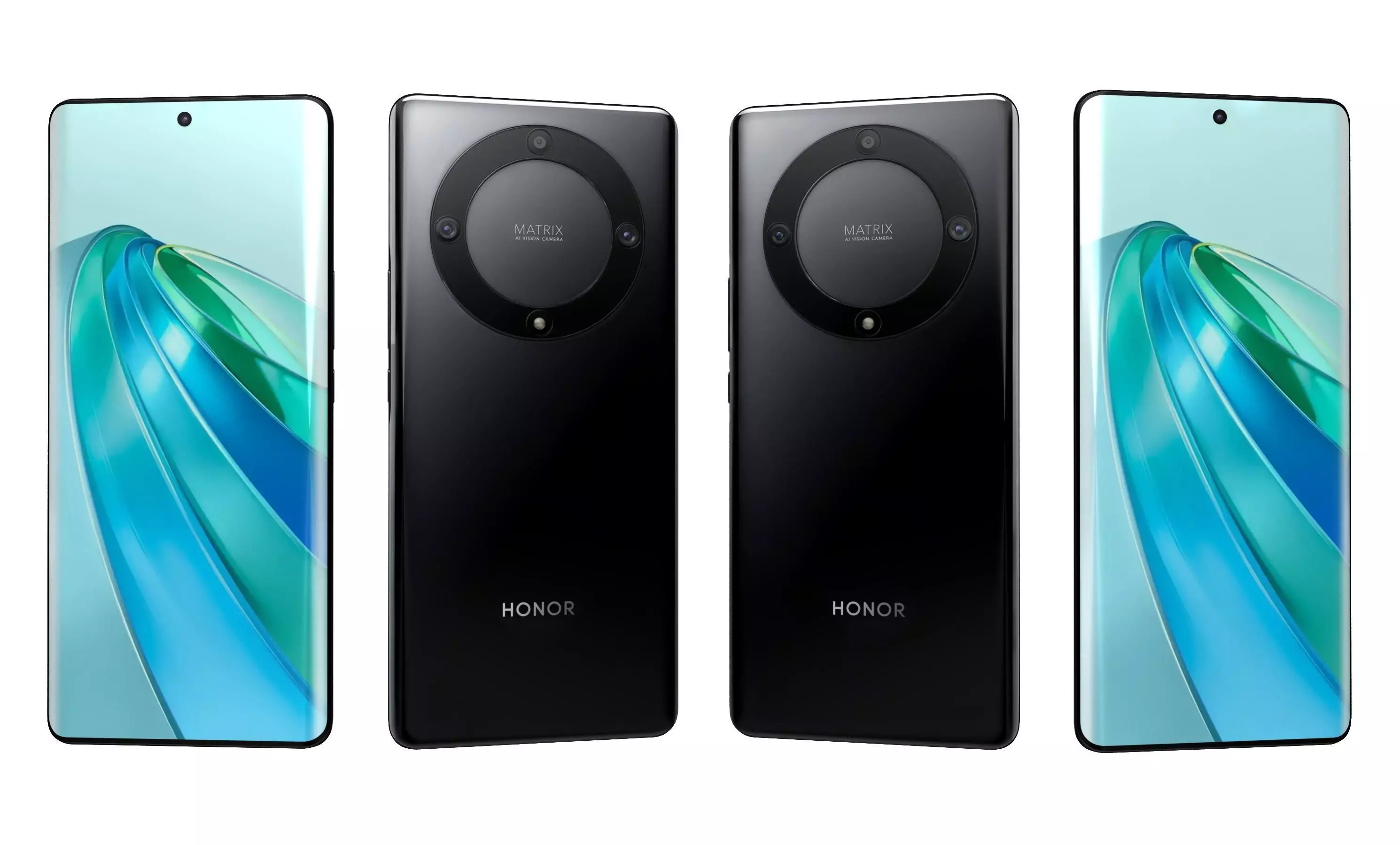 Honor X9a Black High Poly 3D model_25