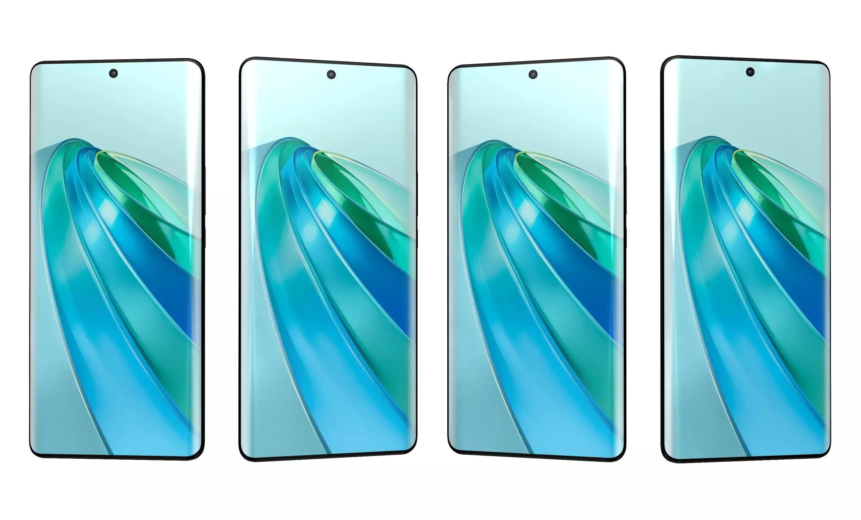 Honor X9a Black High Poly 3D model_28