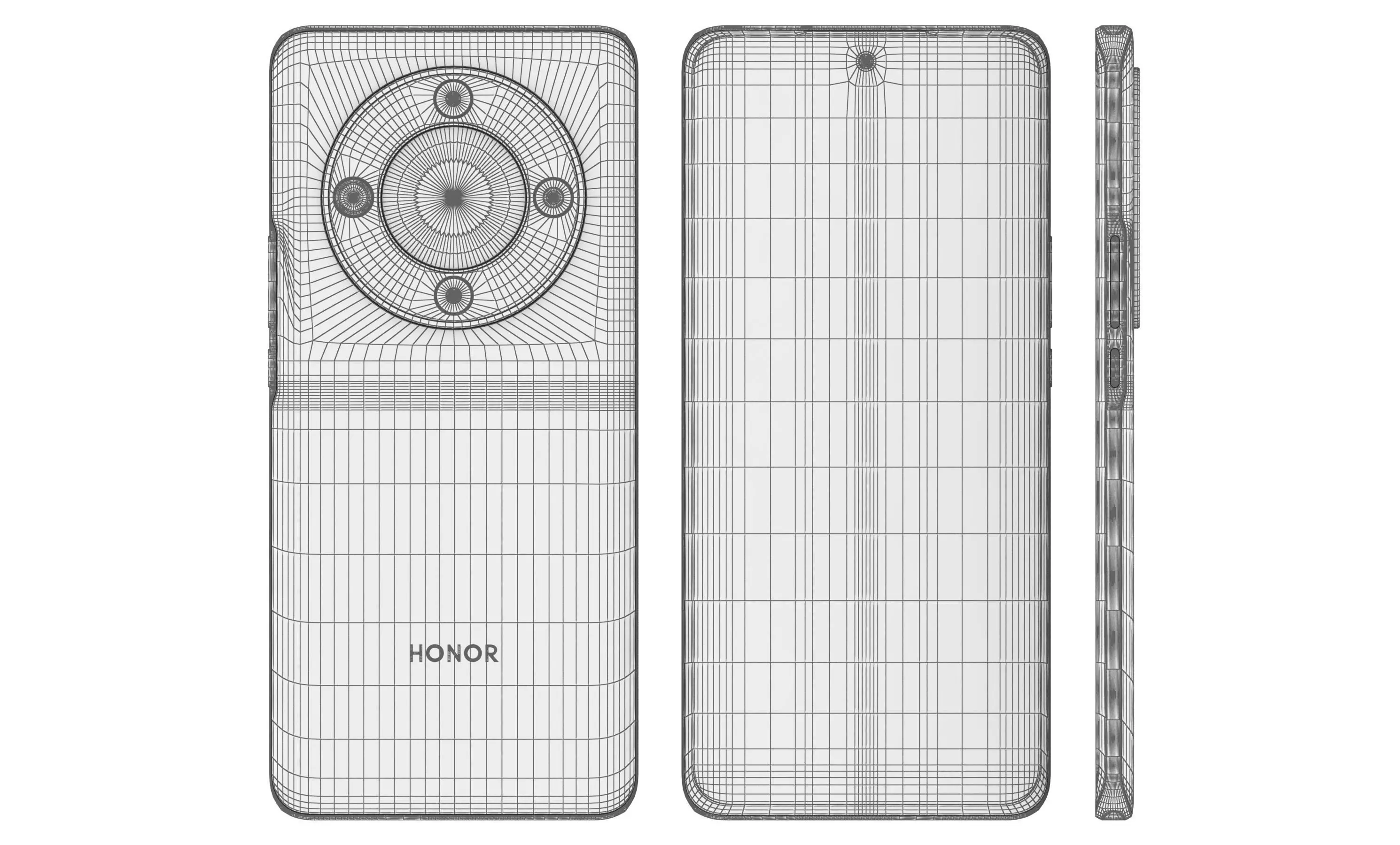 Honor X9b All Colors High Poly 3D model_24