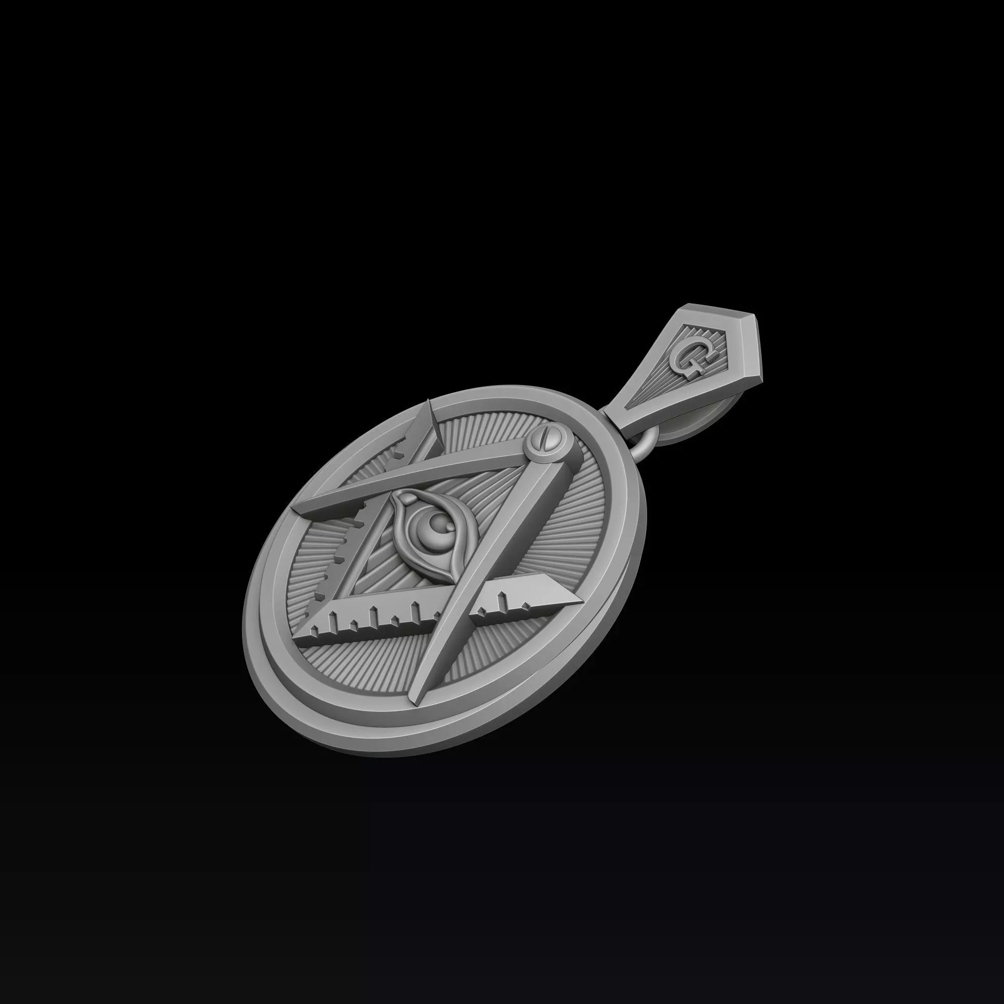 Mason Pendant 3D print model_5