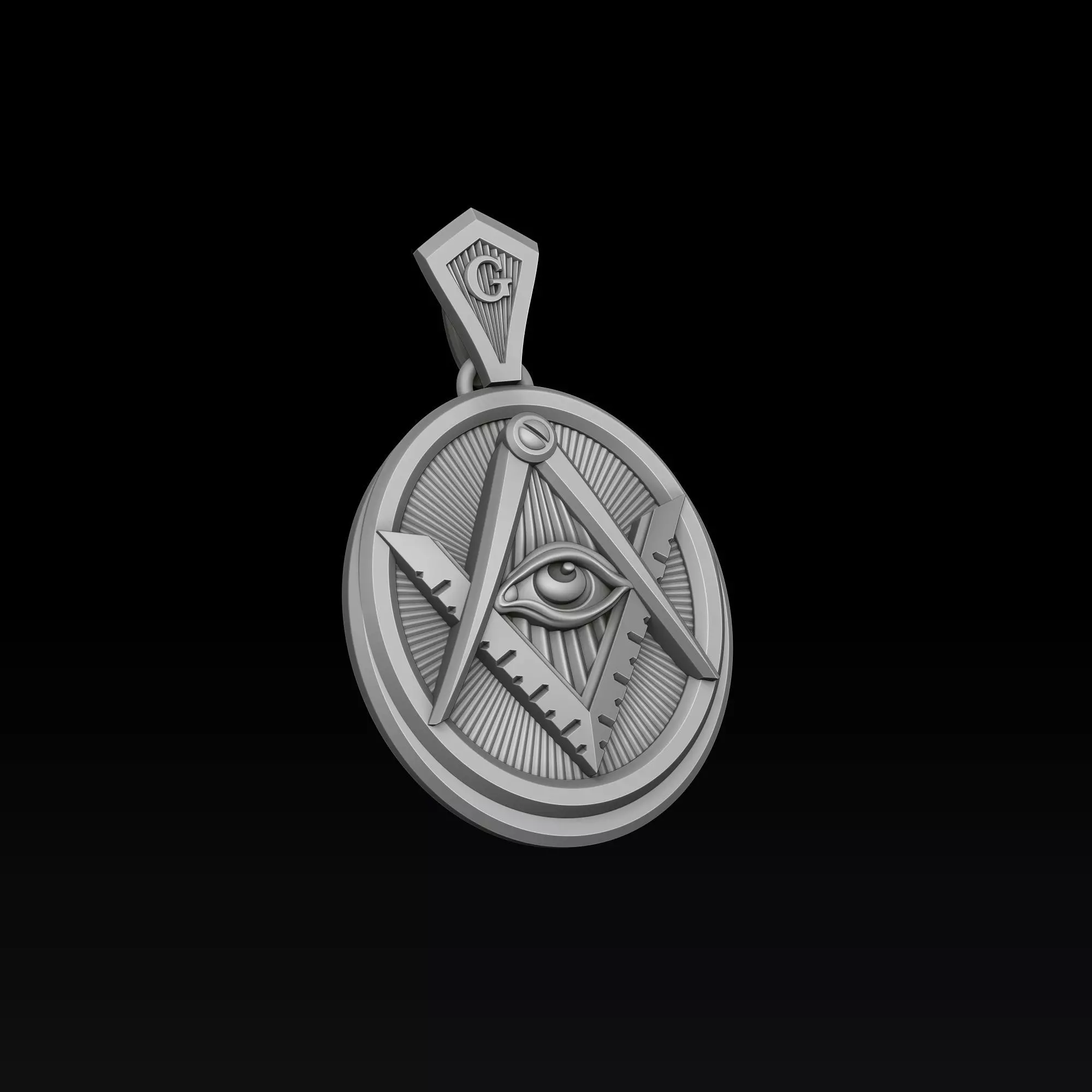 Mason Pendant 3D print model_2