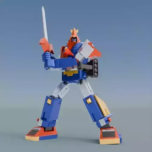 Voltes V Robo with Articulation Fan Art - Voltus V