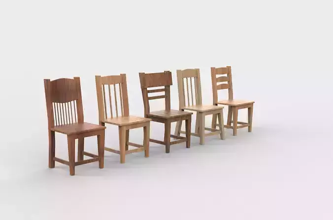 Wooden chairs pack 