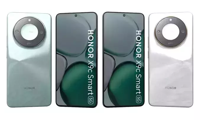 Honor X9c Smart Moonlight White And Ocean Cyan High Poly 3D model