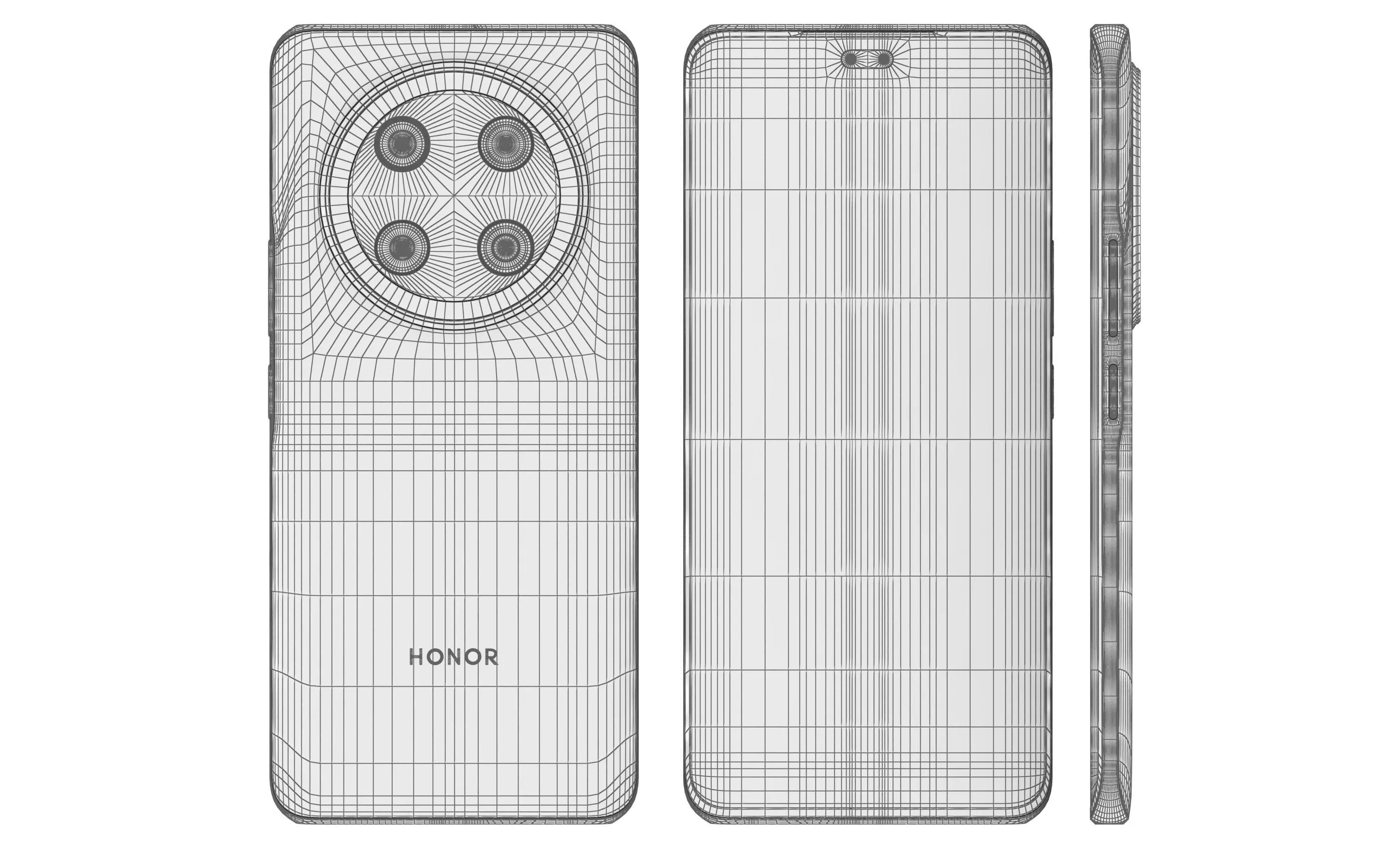 Honor X9C All Colors High Poly 3D model_24