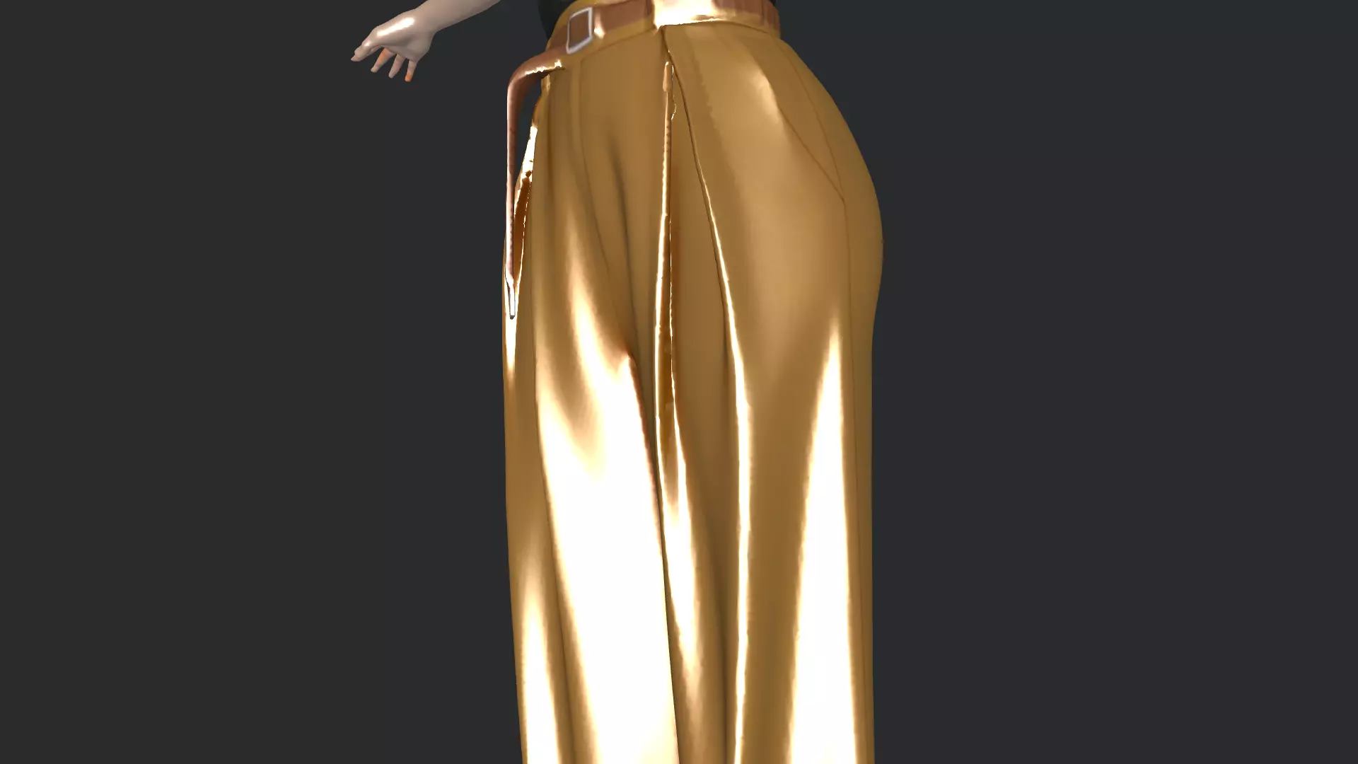 Casual Female Character Game Ready 3D Model PBR Low-poly 3D model_11