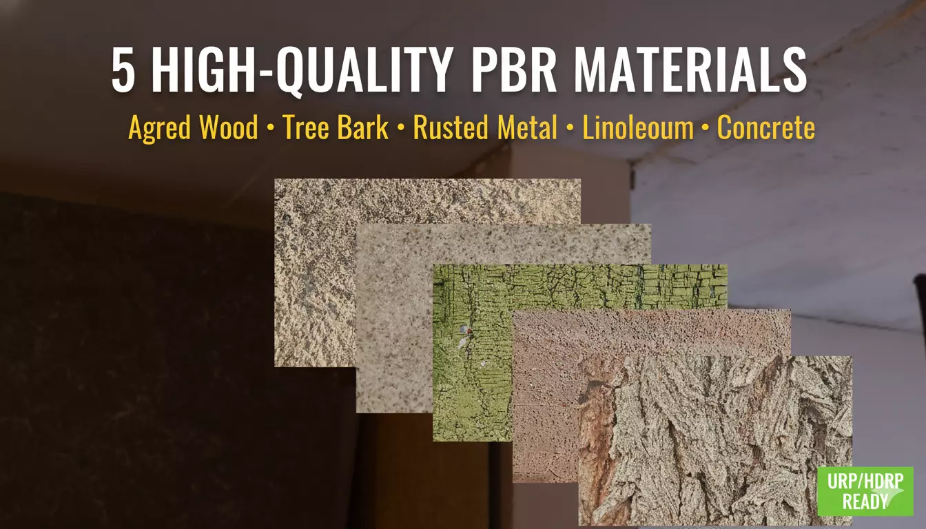 5x 4K PBR Essential Scans Texture