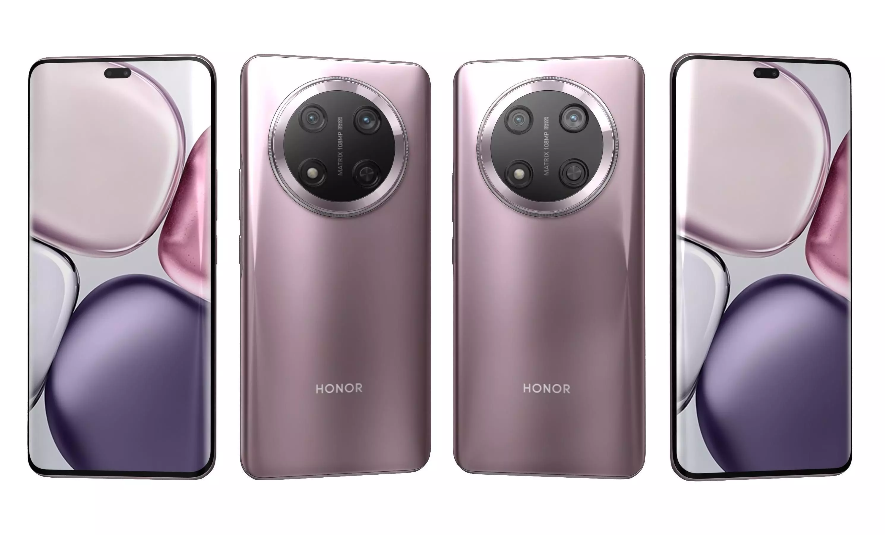 Honor X9C Titanium Purple High Poly 3D model_5