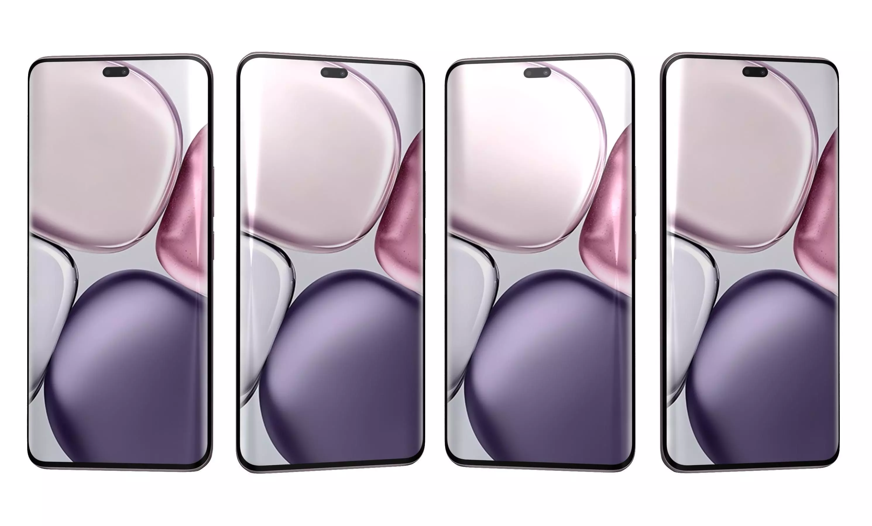 Honor X9C Titanium Purple High Poly 3D model_13