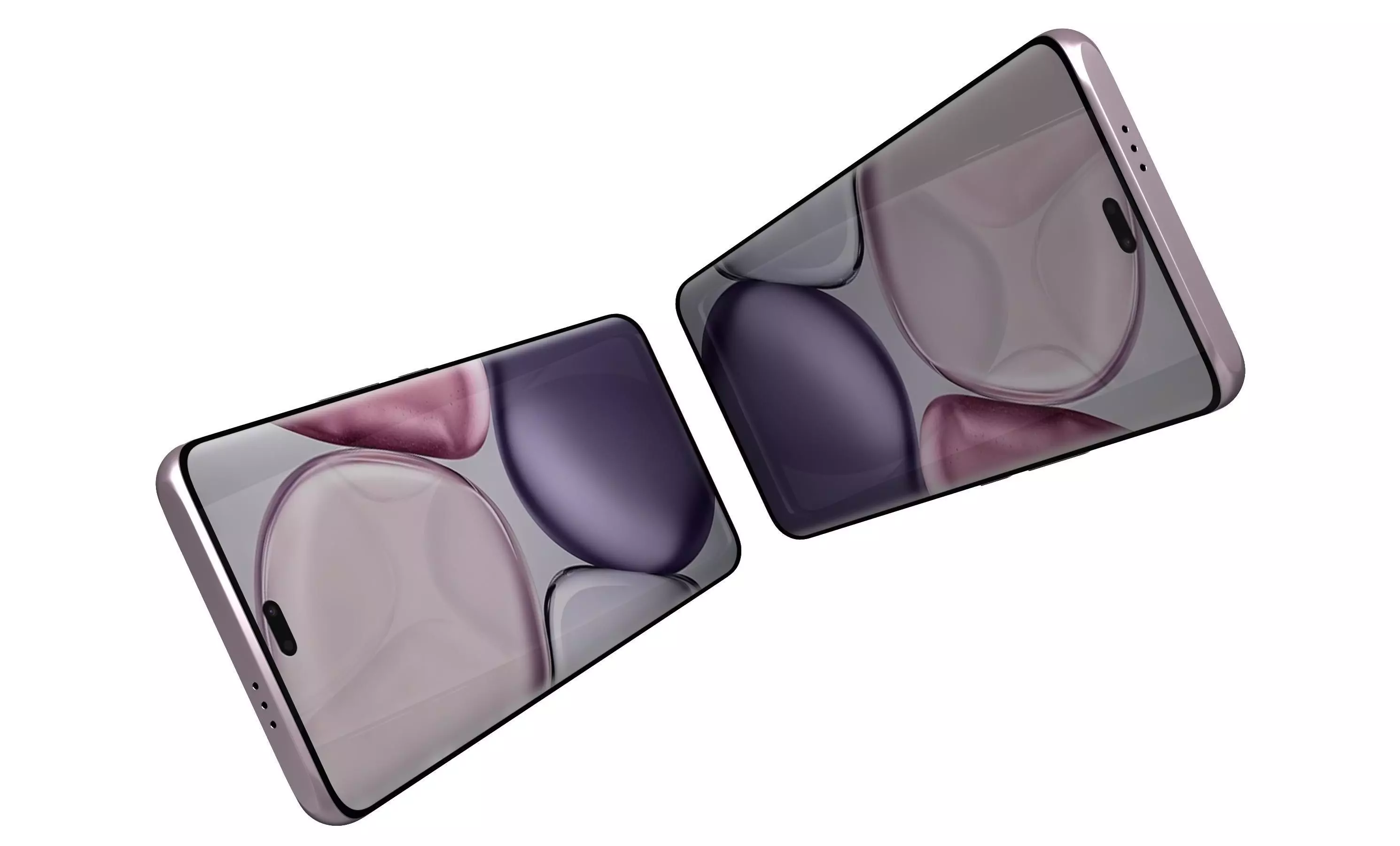 Honor X9C Titanium Purple High Poly 3D model_17