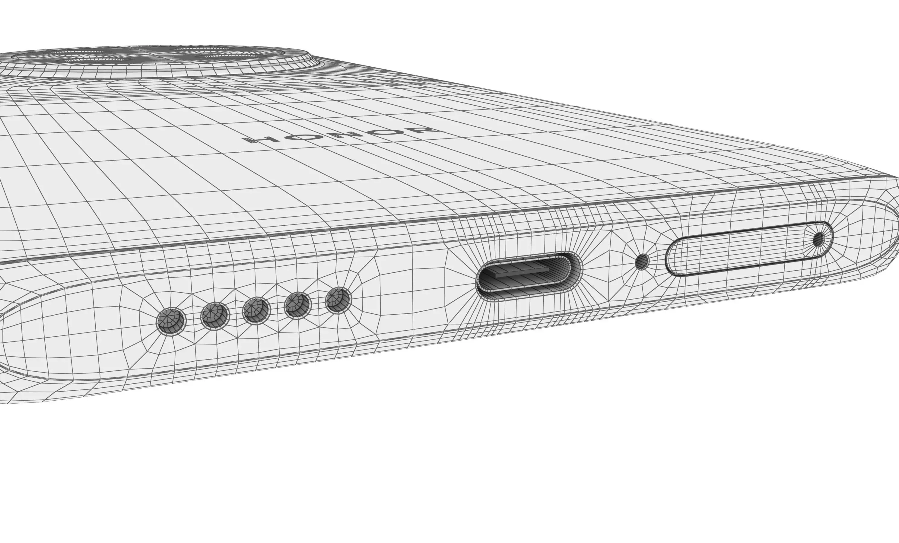 Honor X9C Titanium Purple High Poly 3D model_28