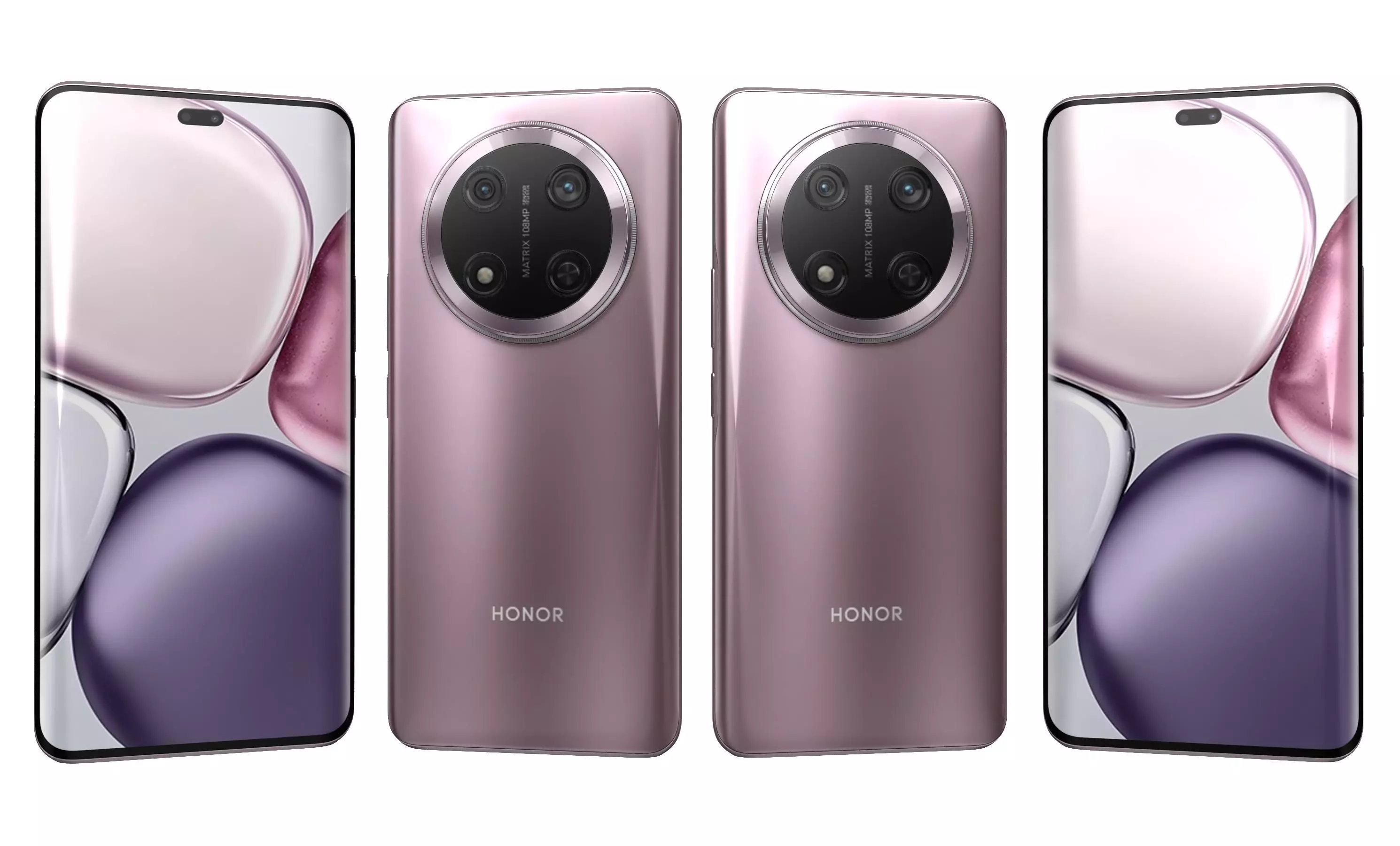 Honor X9C Titanium Purple High Poly 3D model_10