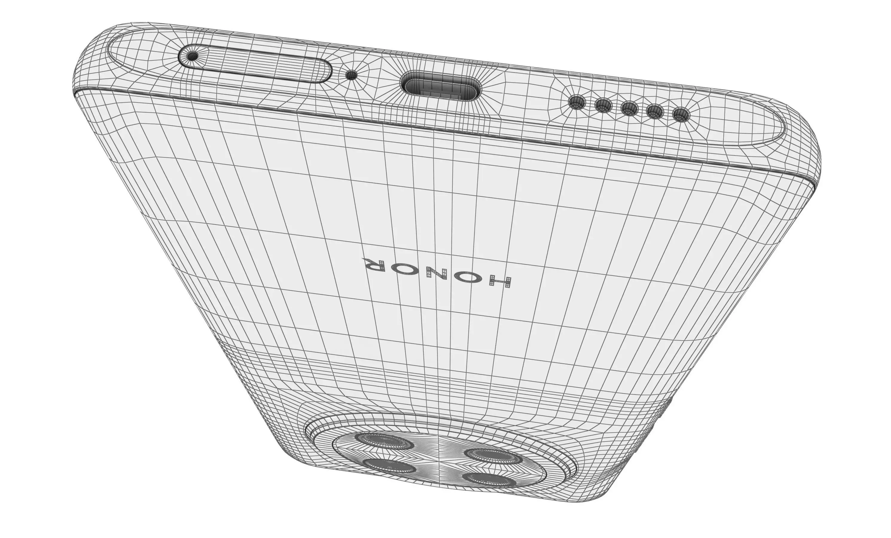 Honor X9C Titanium Purple High Poly 3D model_23