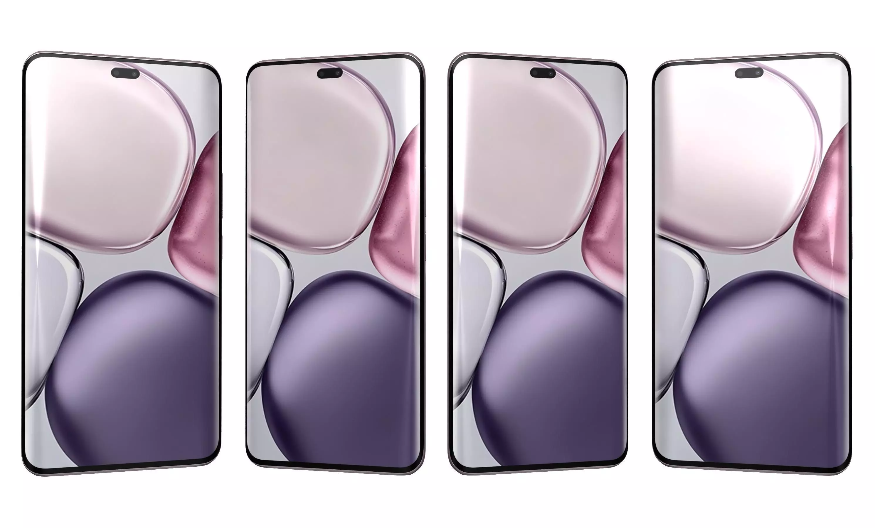 Honor X9C Titanium Purple High Poly 3D model_4