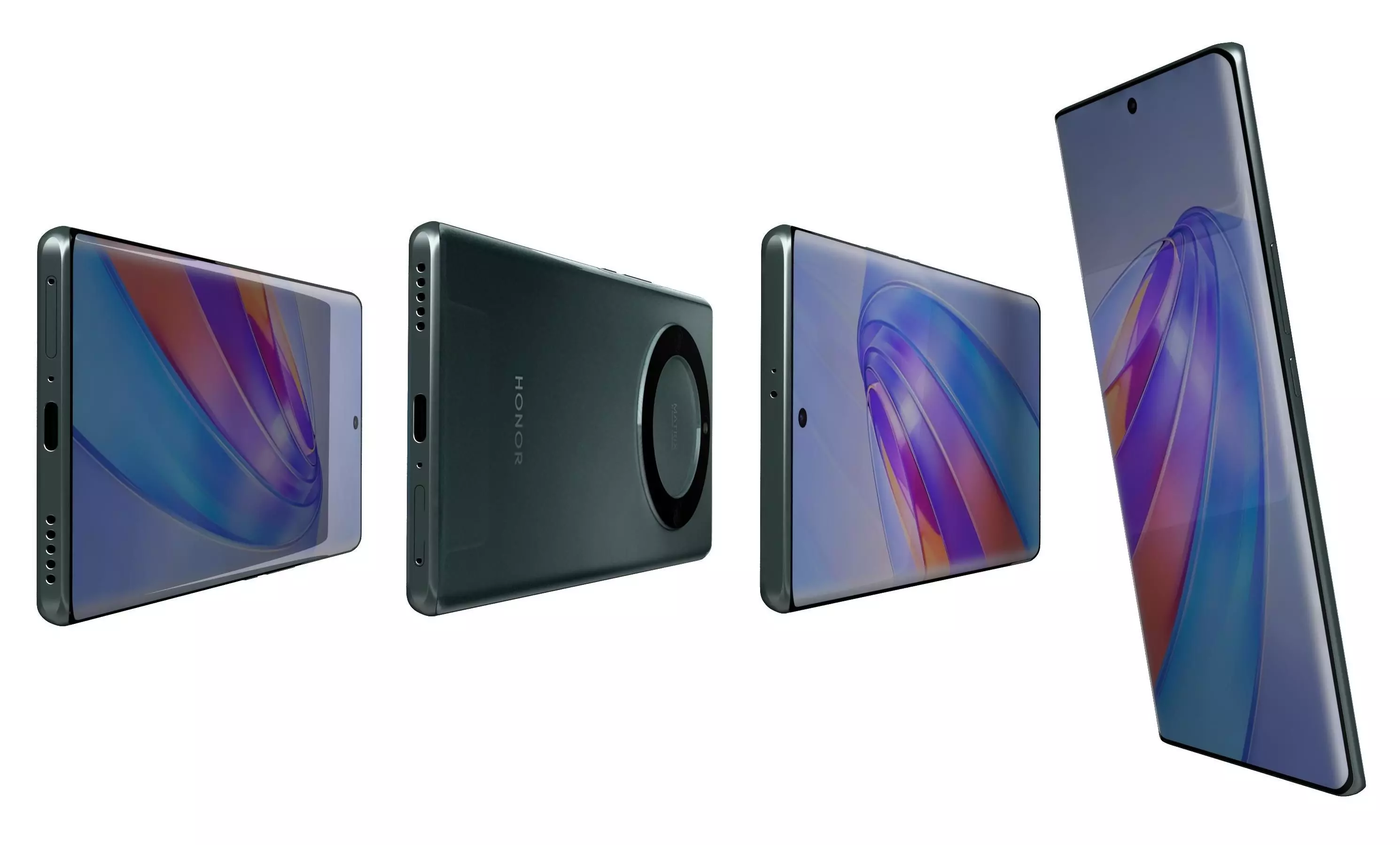 Honor X40 Green High Poly 3D model_6