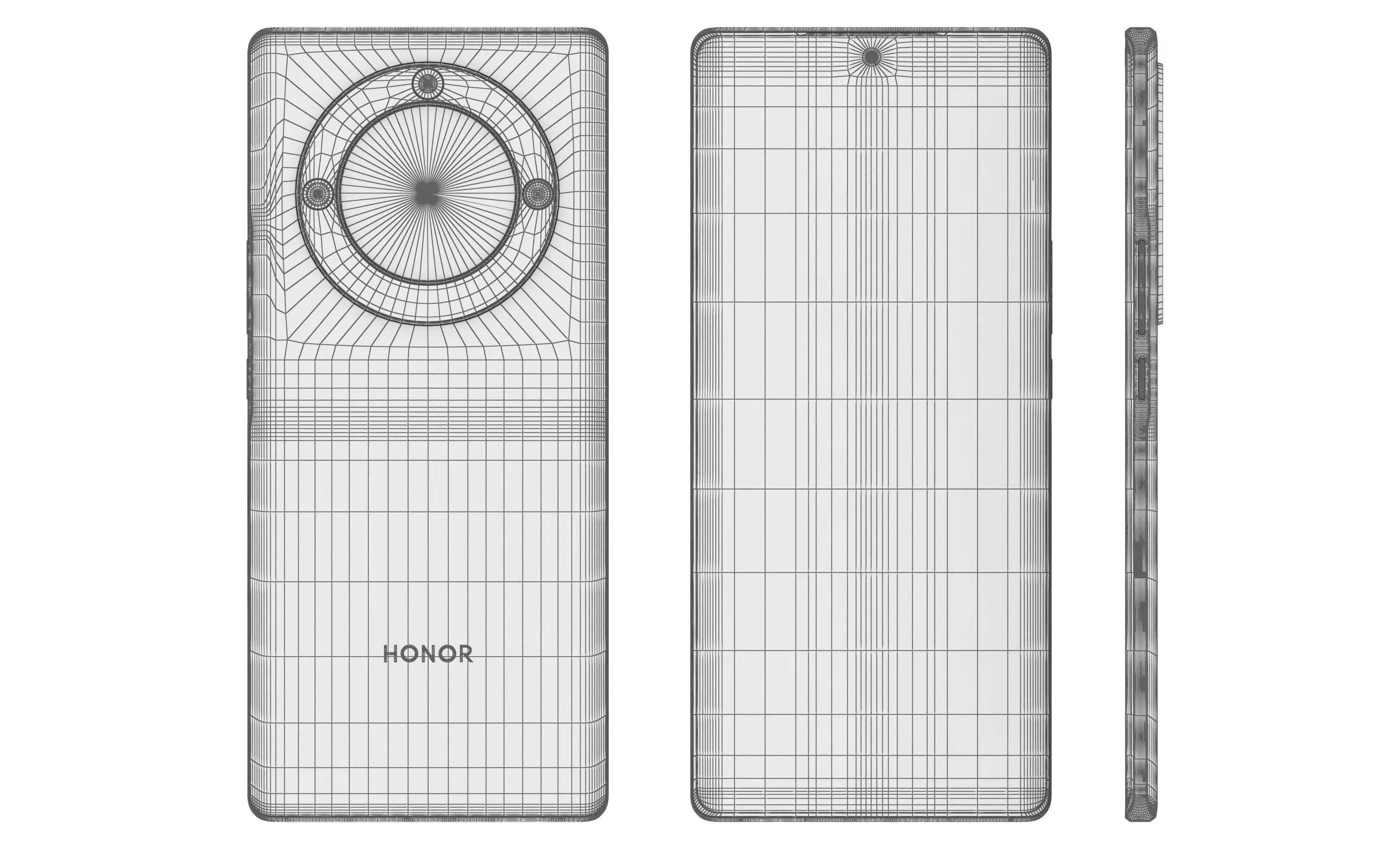 Honor X40 Green High Poly 3D model_11