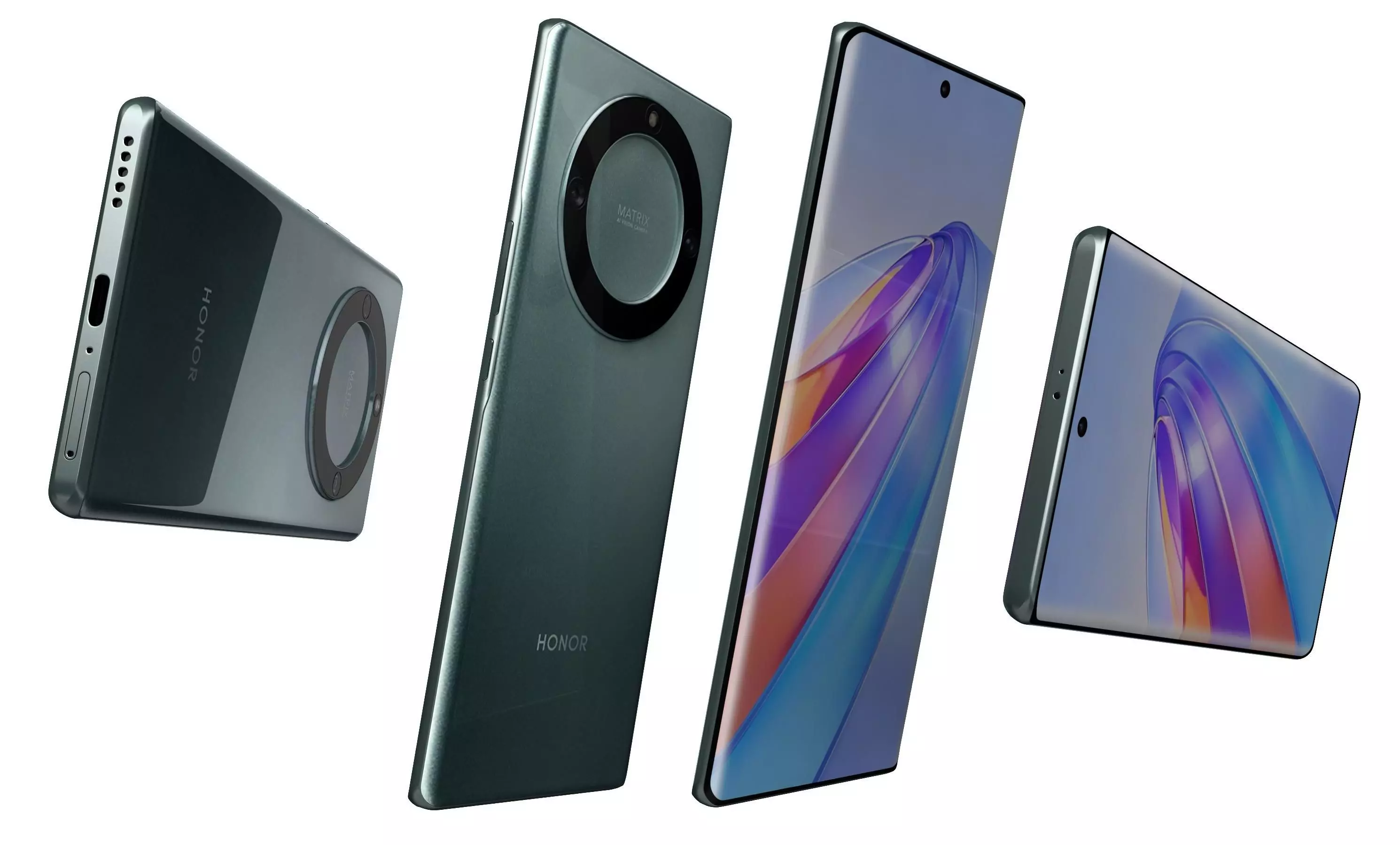 Honor X40 Green High Poly 3D model_5