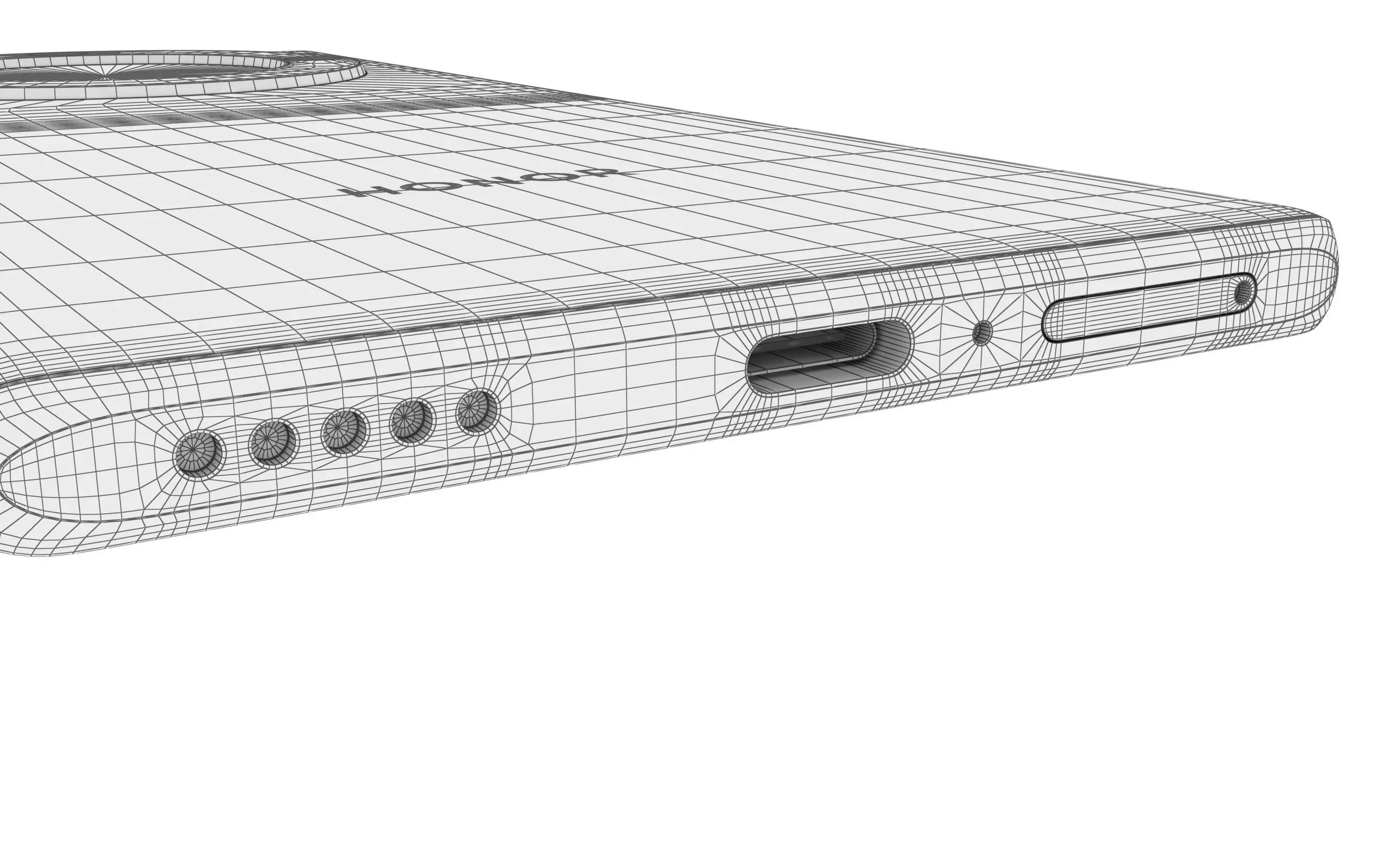 Honor X40 Green High Poly 3D model_22