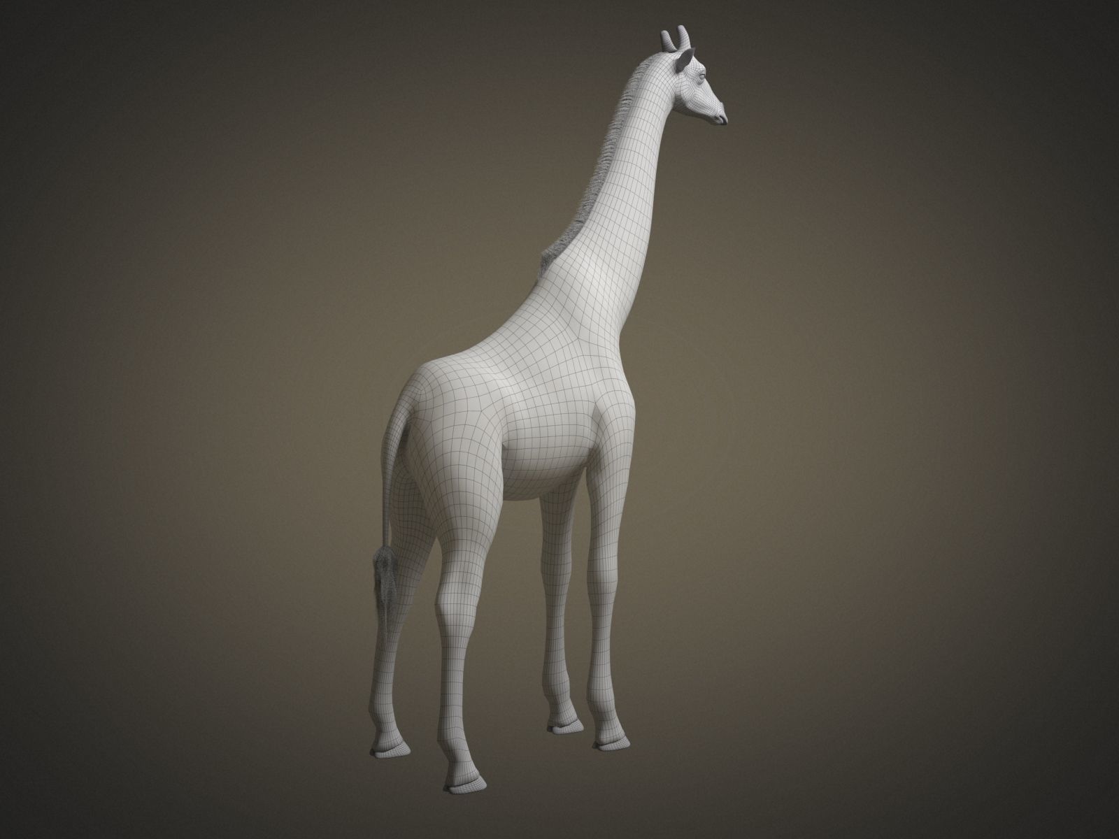 Giraffe rigged for 3dsmax 3D model_11