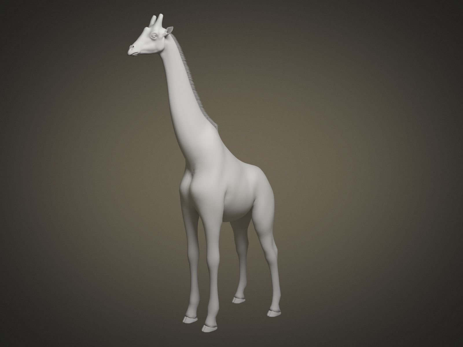 Giraffe rigged for 3dsmax 3D model_6