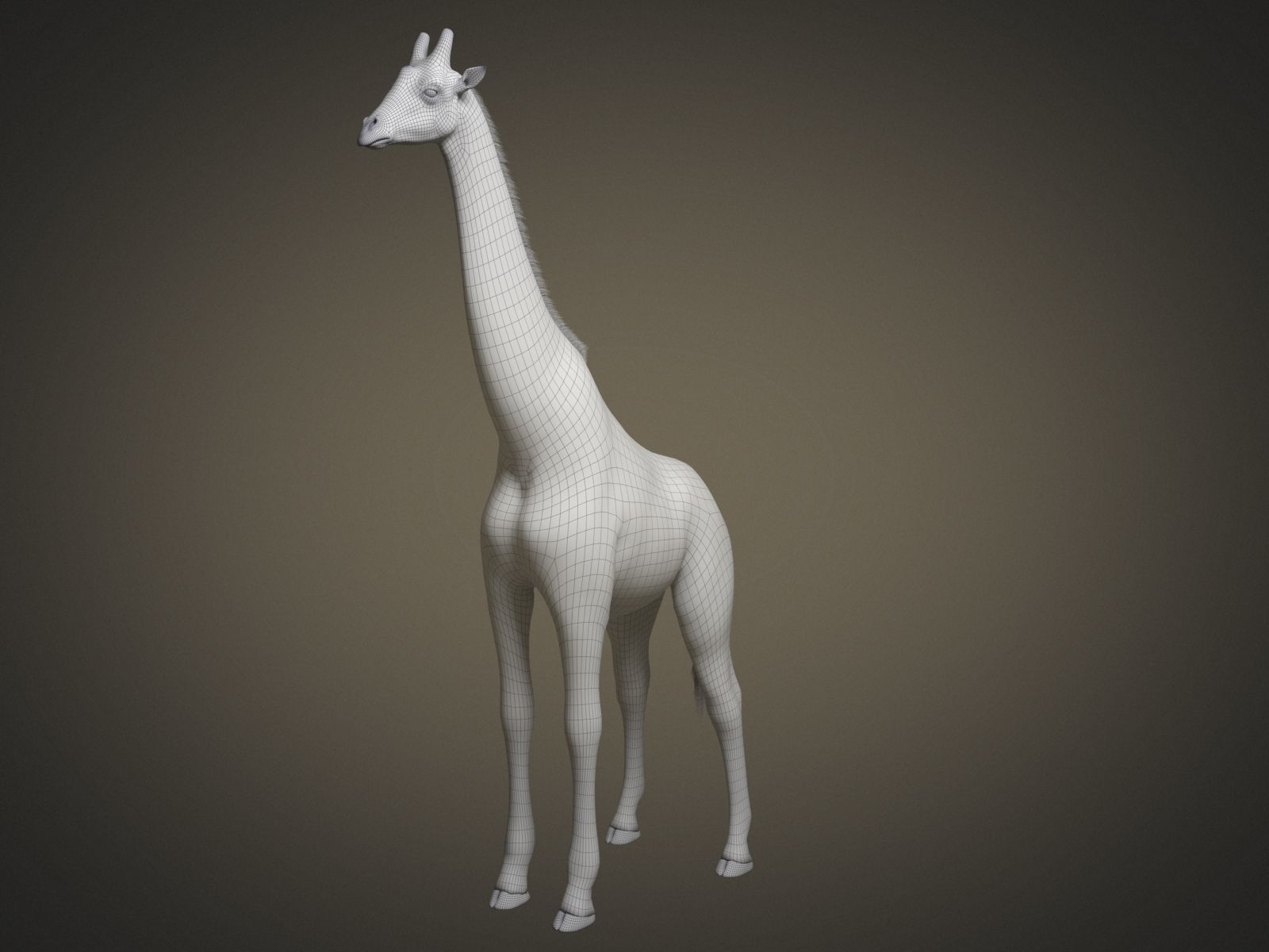 Giraffe rigged for 3dsmax 3D model_13