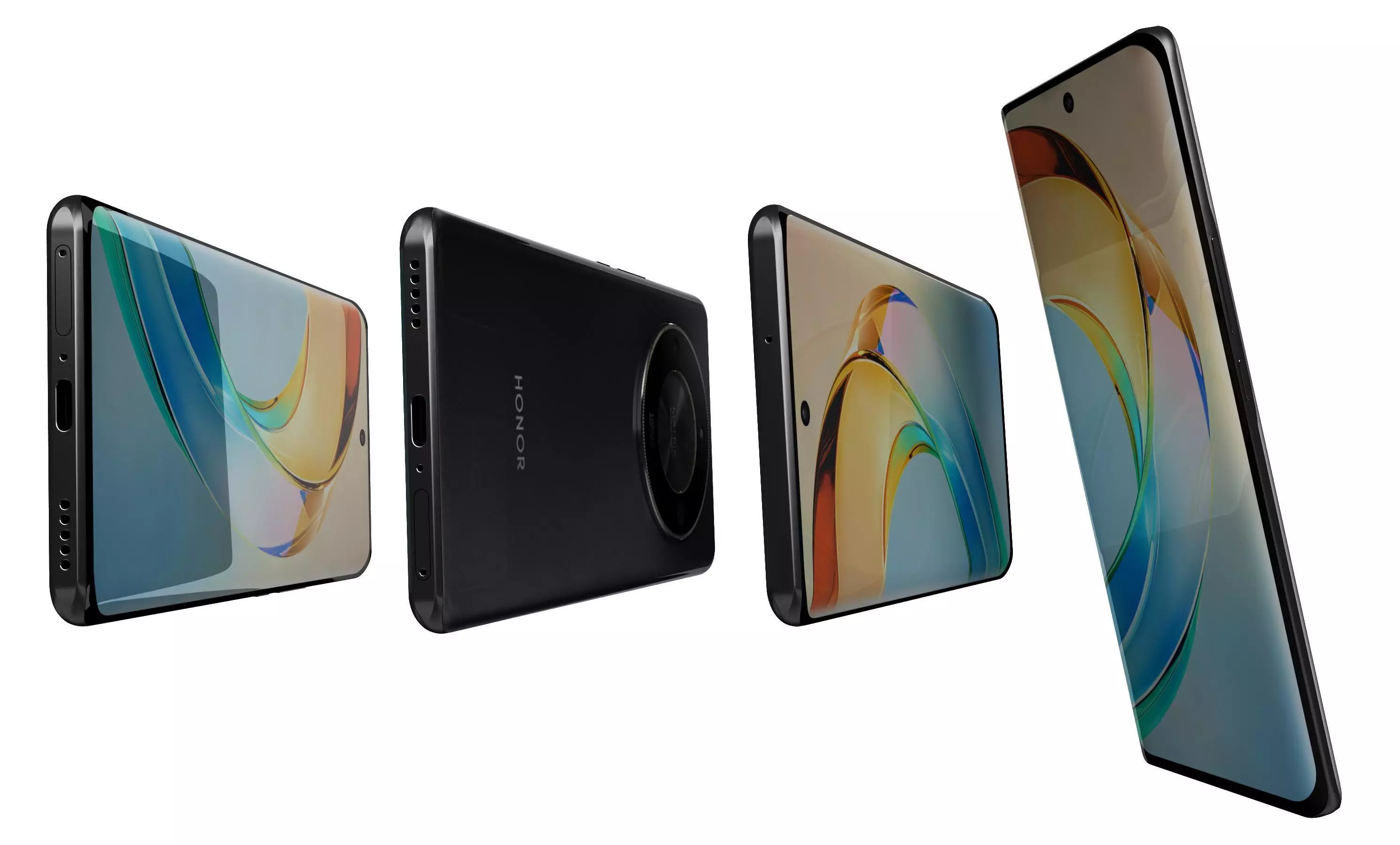 Honor X50 Black High Poly 3D model_6