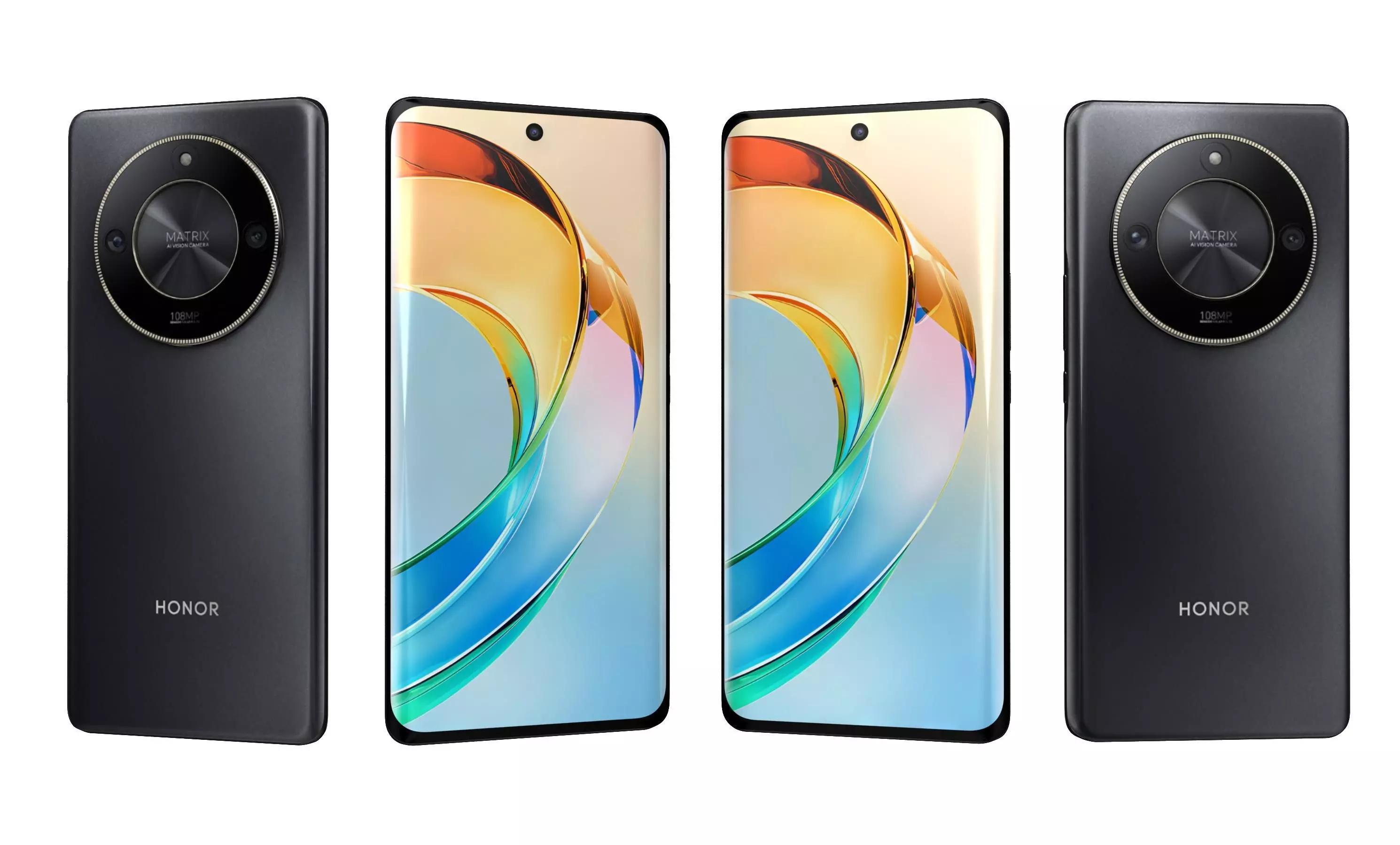 Honor X50 Black High Poly 3D model_25