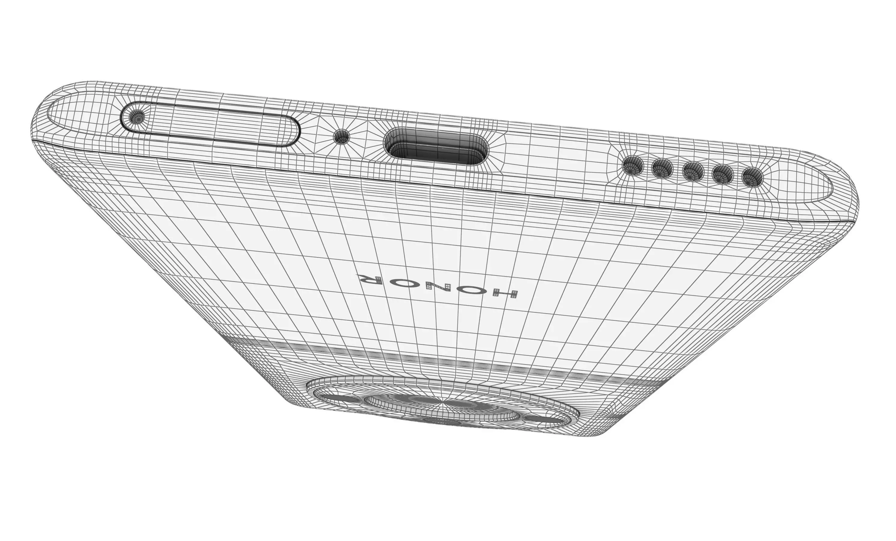 Honor X50 Black High Poly 3D model_16