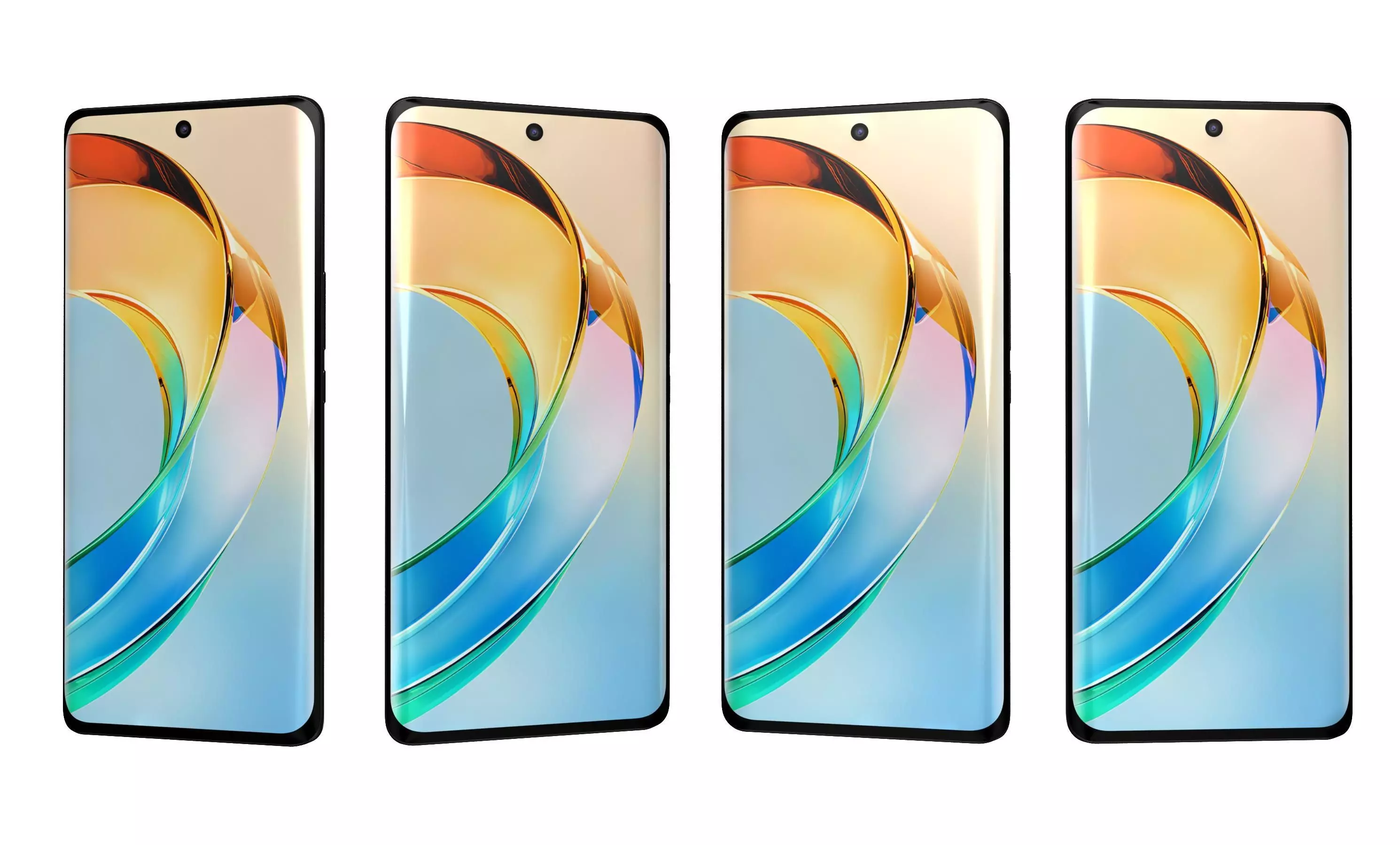 Honor X50 Black High Poly 3D model_26