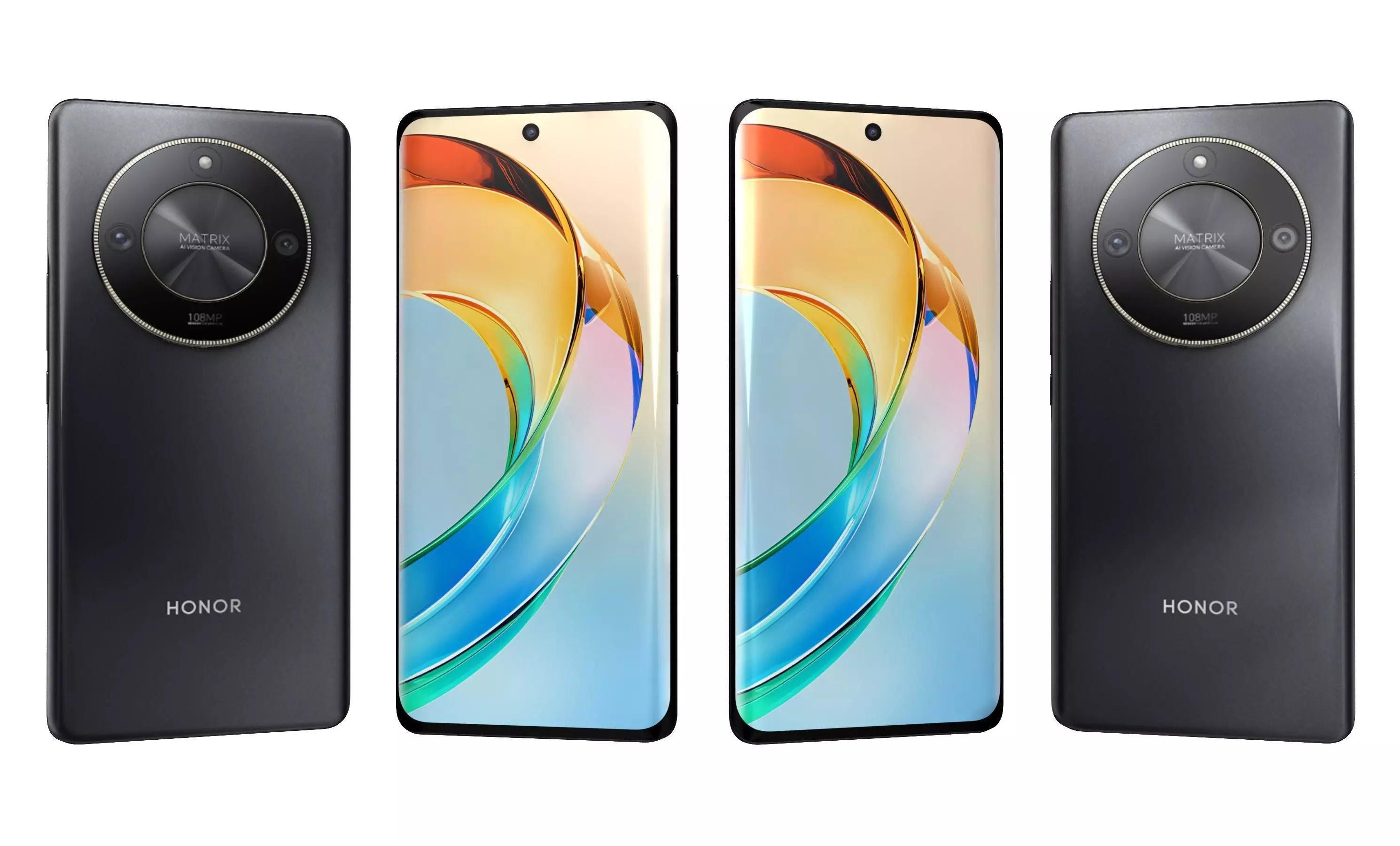 Honor X50 Black High Poly 3D model_0