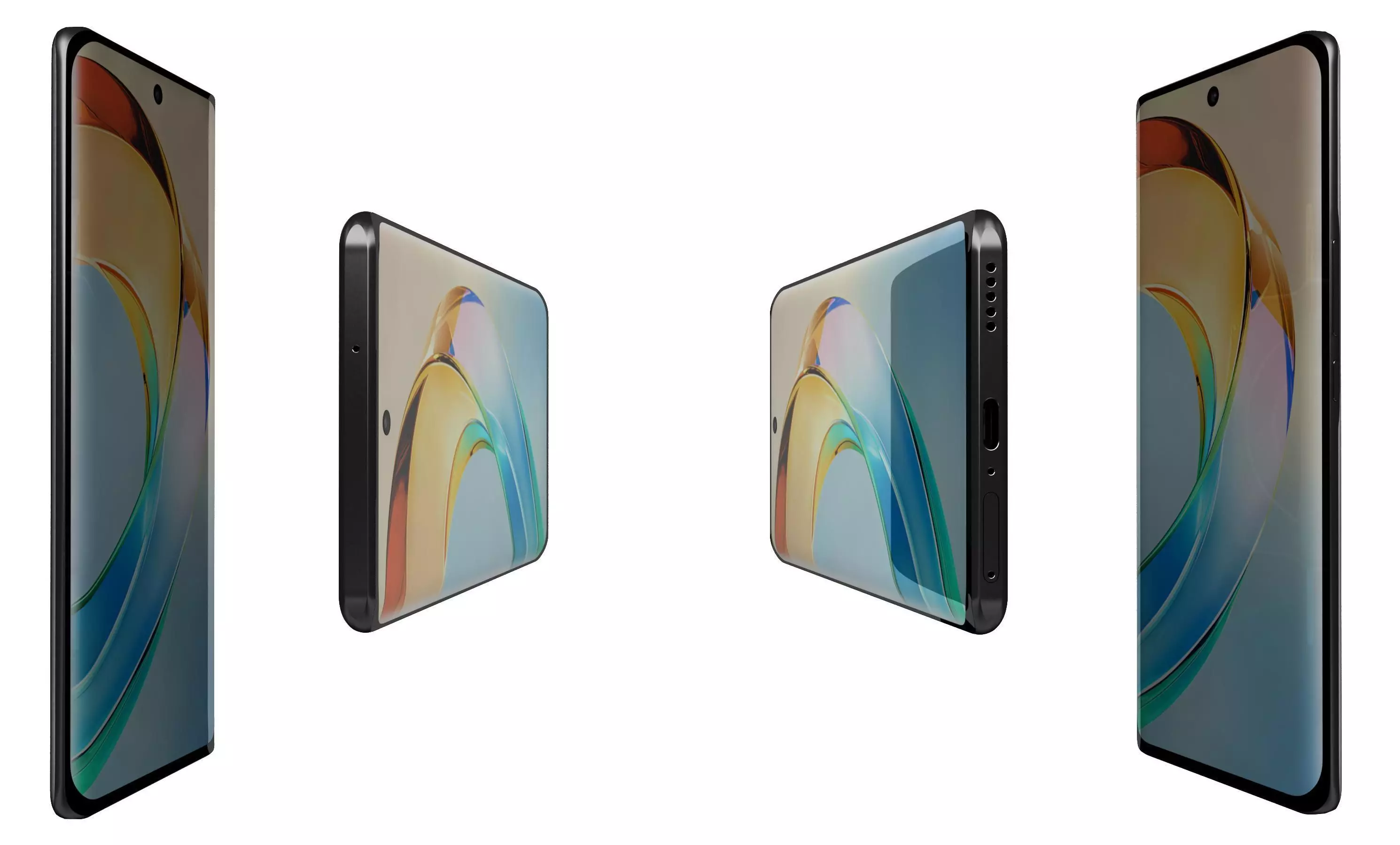 Honor X50 Black High Poly 3D model_2