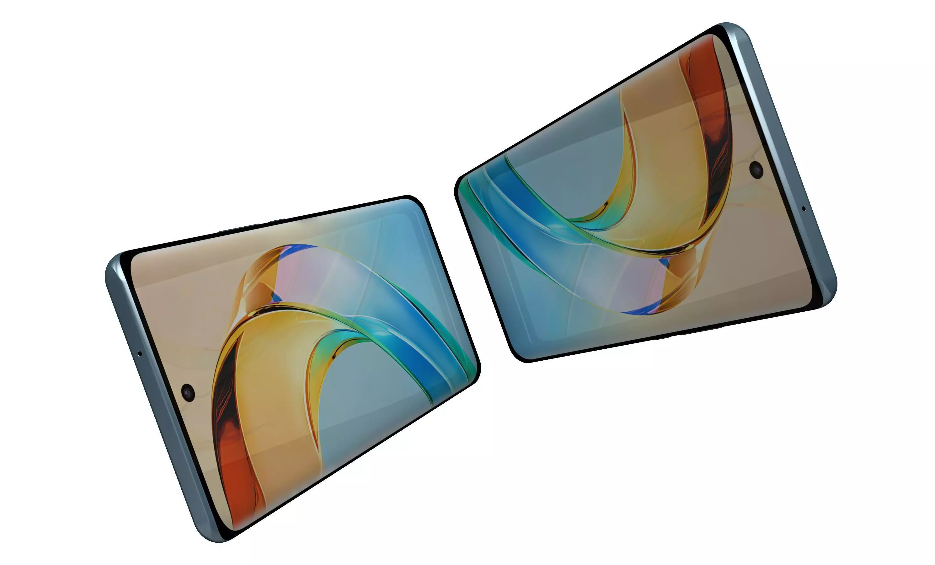 Honor X50 Blue High Poly 3D model_3