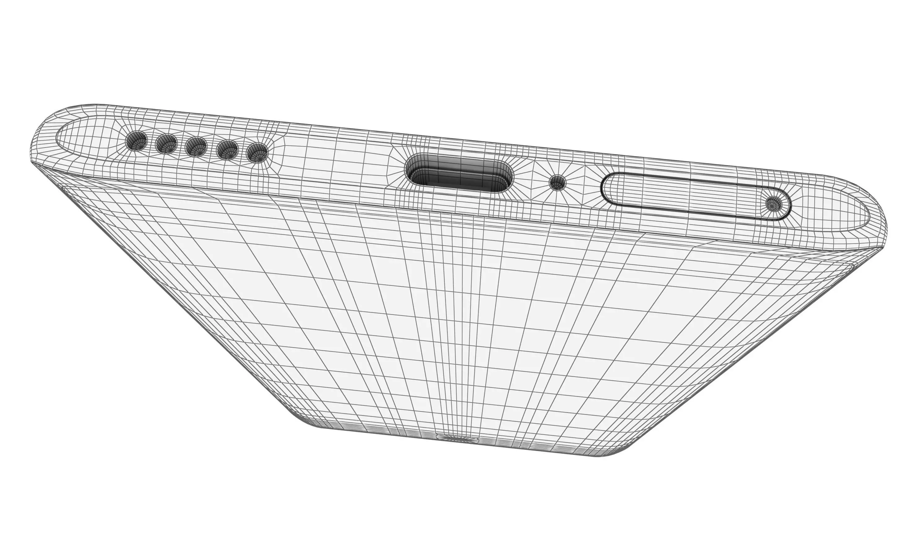 Honor X50 Blue High Poly 3D model_15