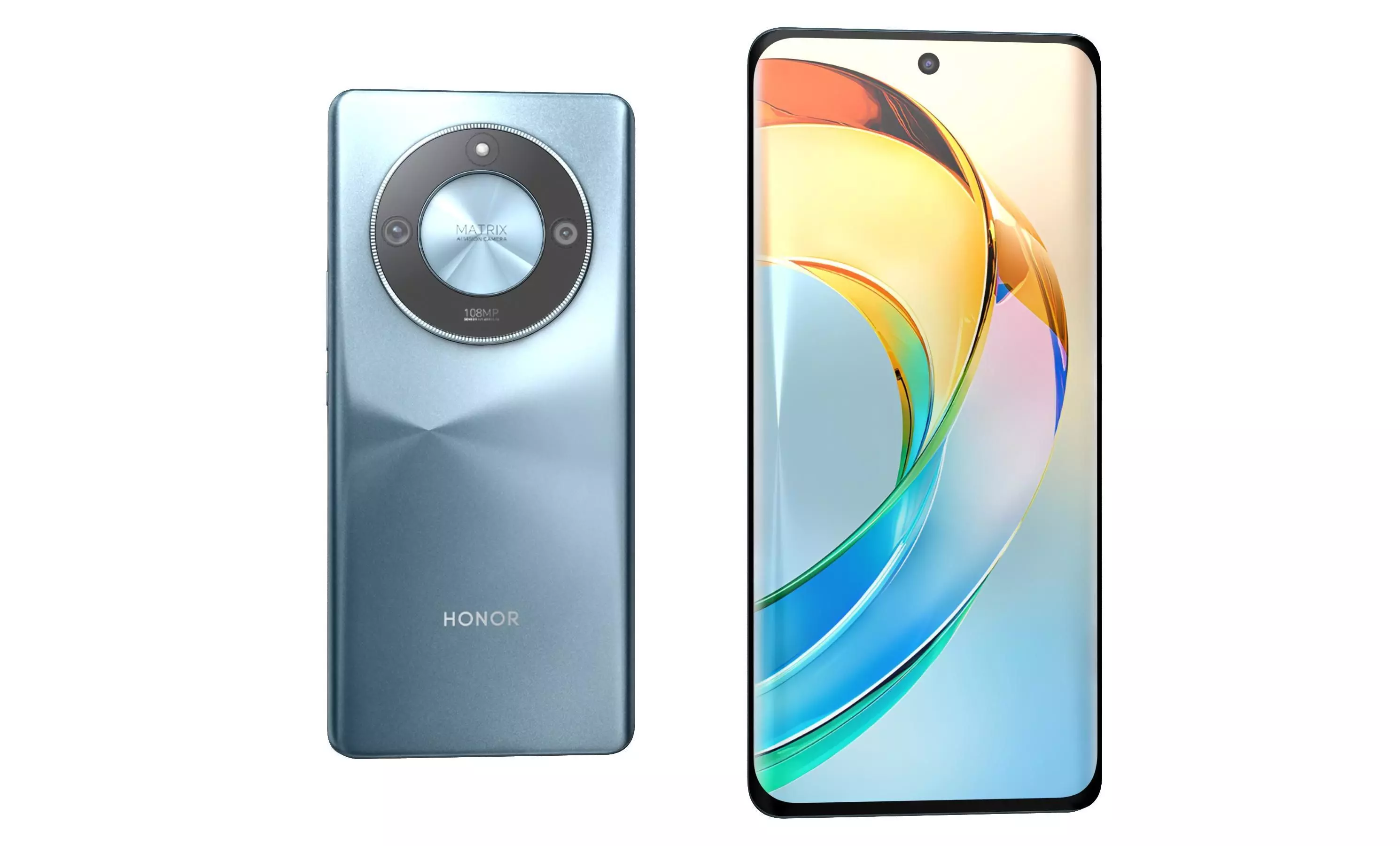 Honor X50 Blue High Poly 3D model_29