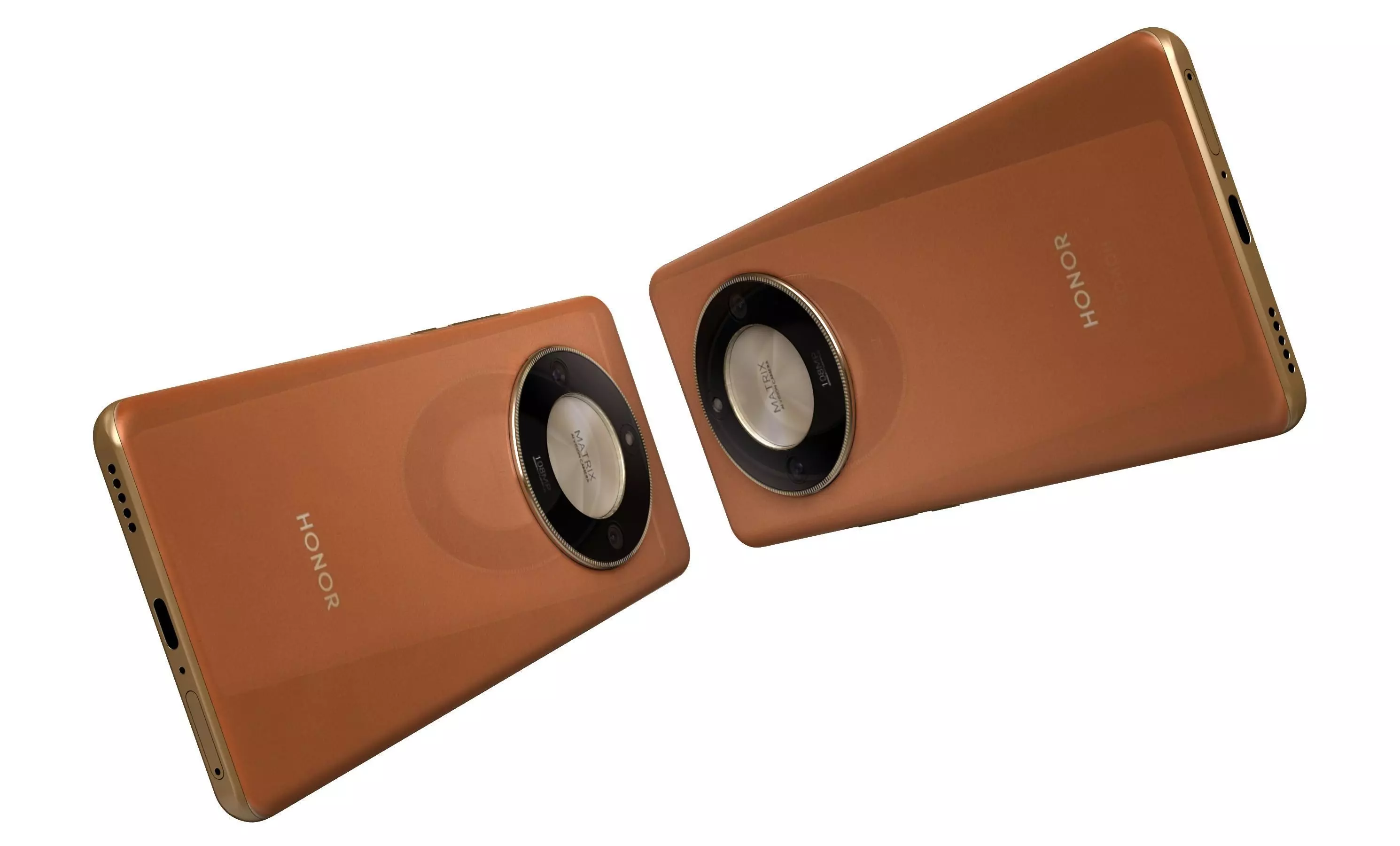 Honor X50 Orange High Poly 3D model_11