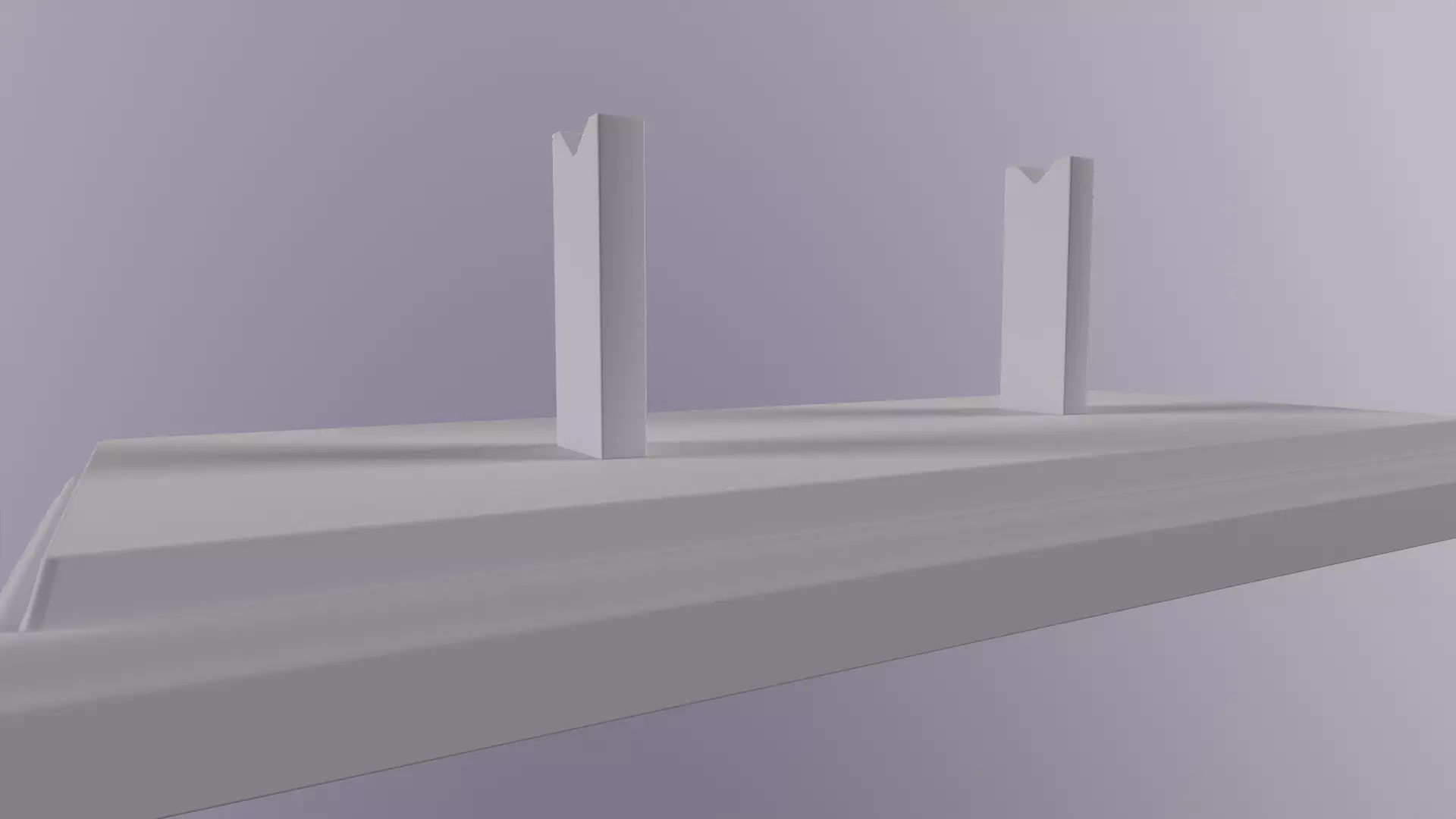 Antique Display Stand Low-poly 3D model_7