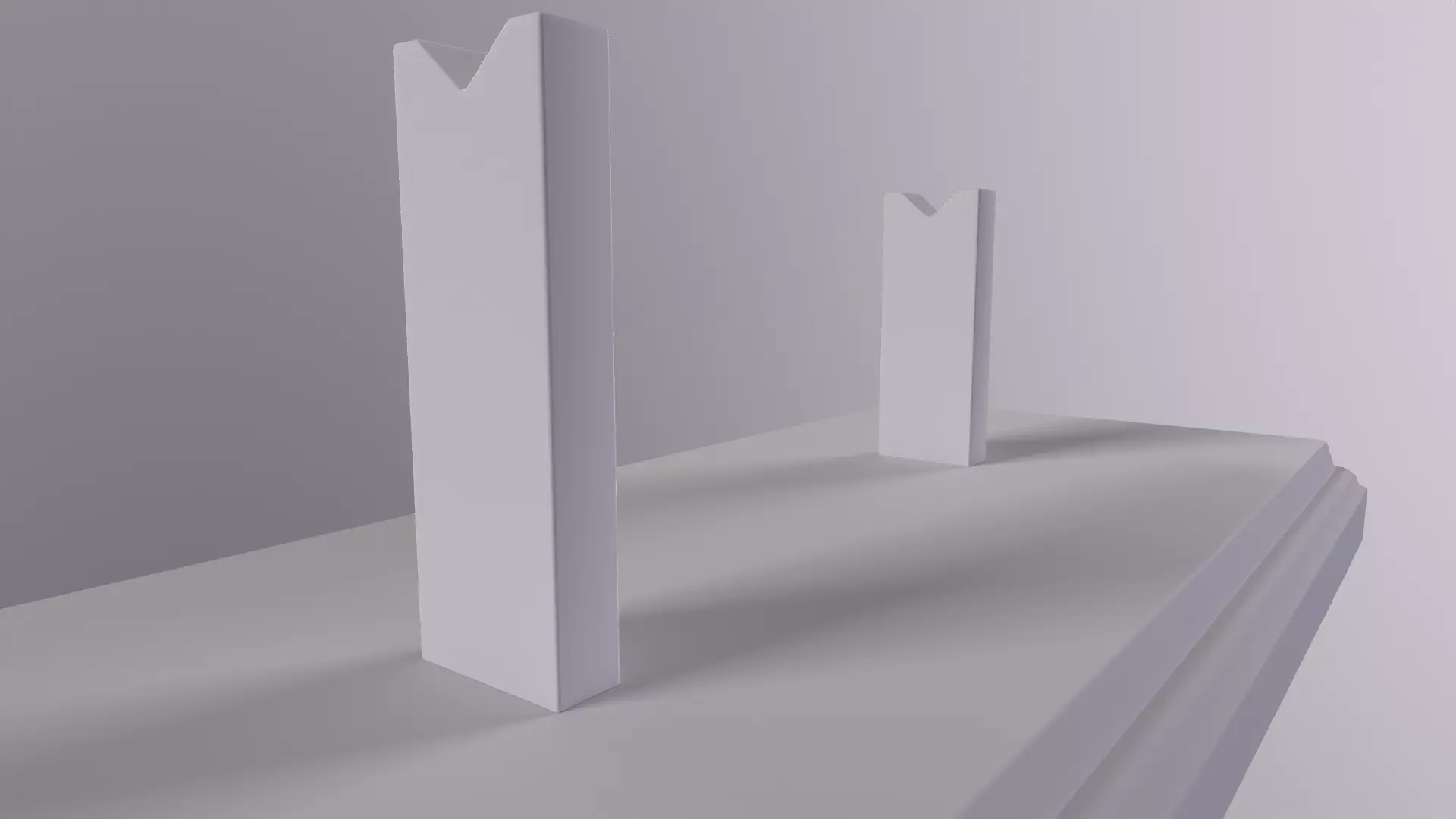 Antique Display Stand Low-poly 3D model_11