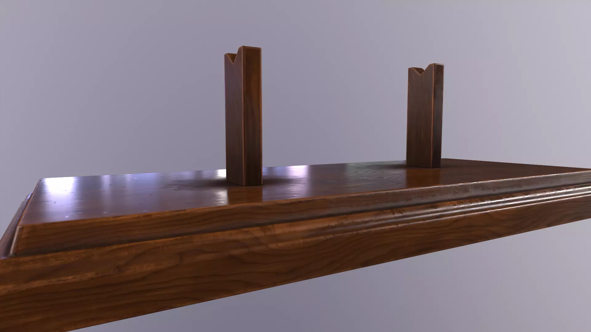 Antique Display Stand Low-poly 3D model_5