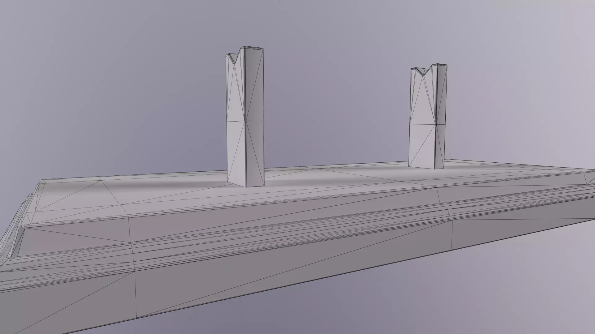 Antique Display Stand Low-poly 3D model_8