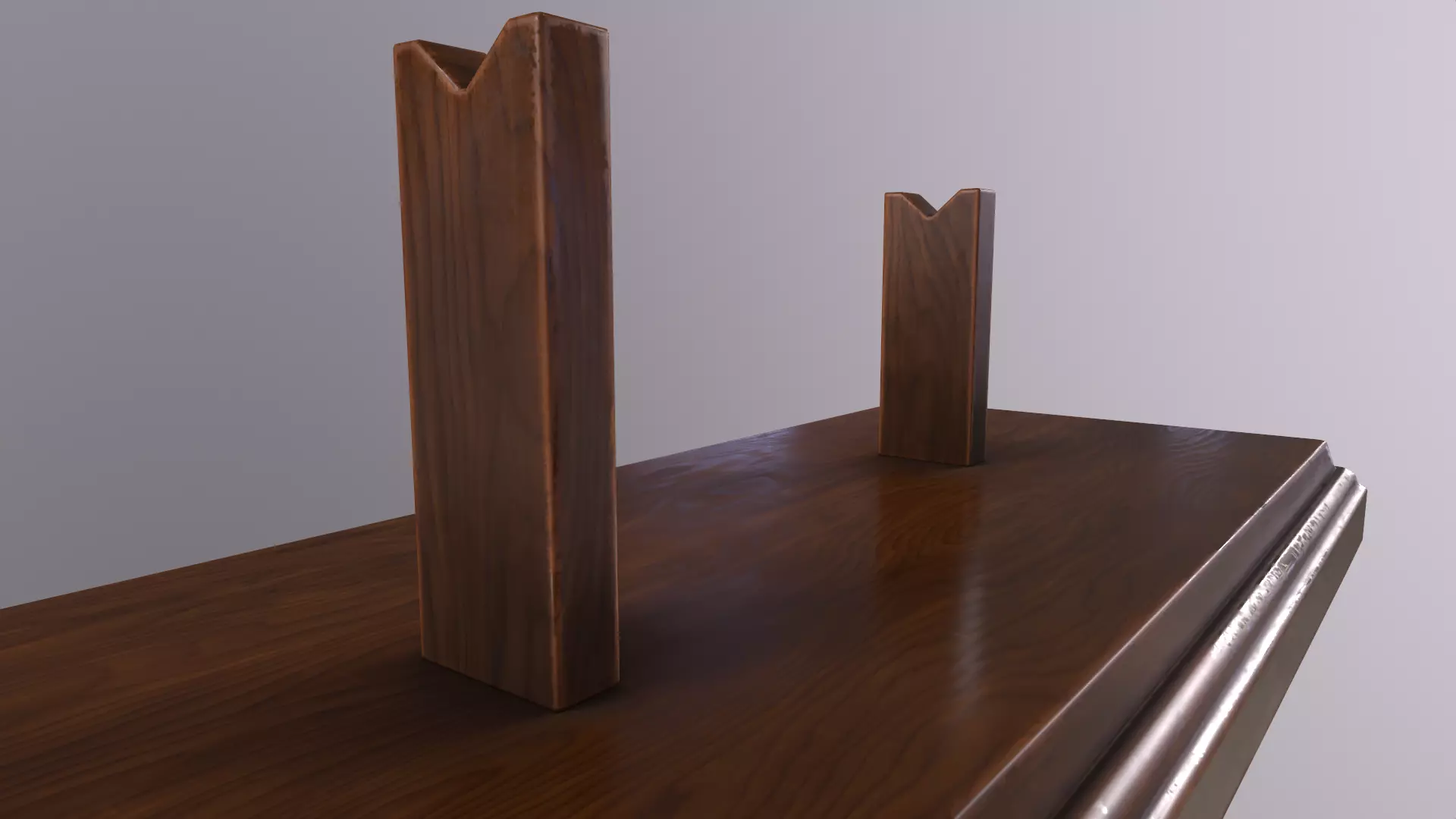 Antique Display Stand Low-poly 3D model_9