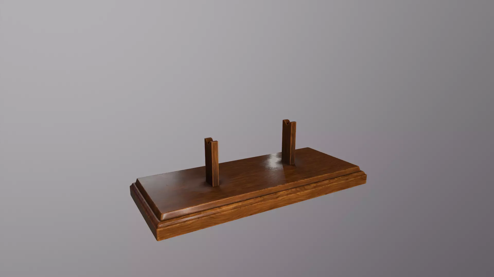 Antique Display Stand Low-poly 3D model_1